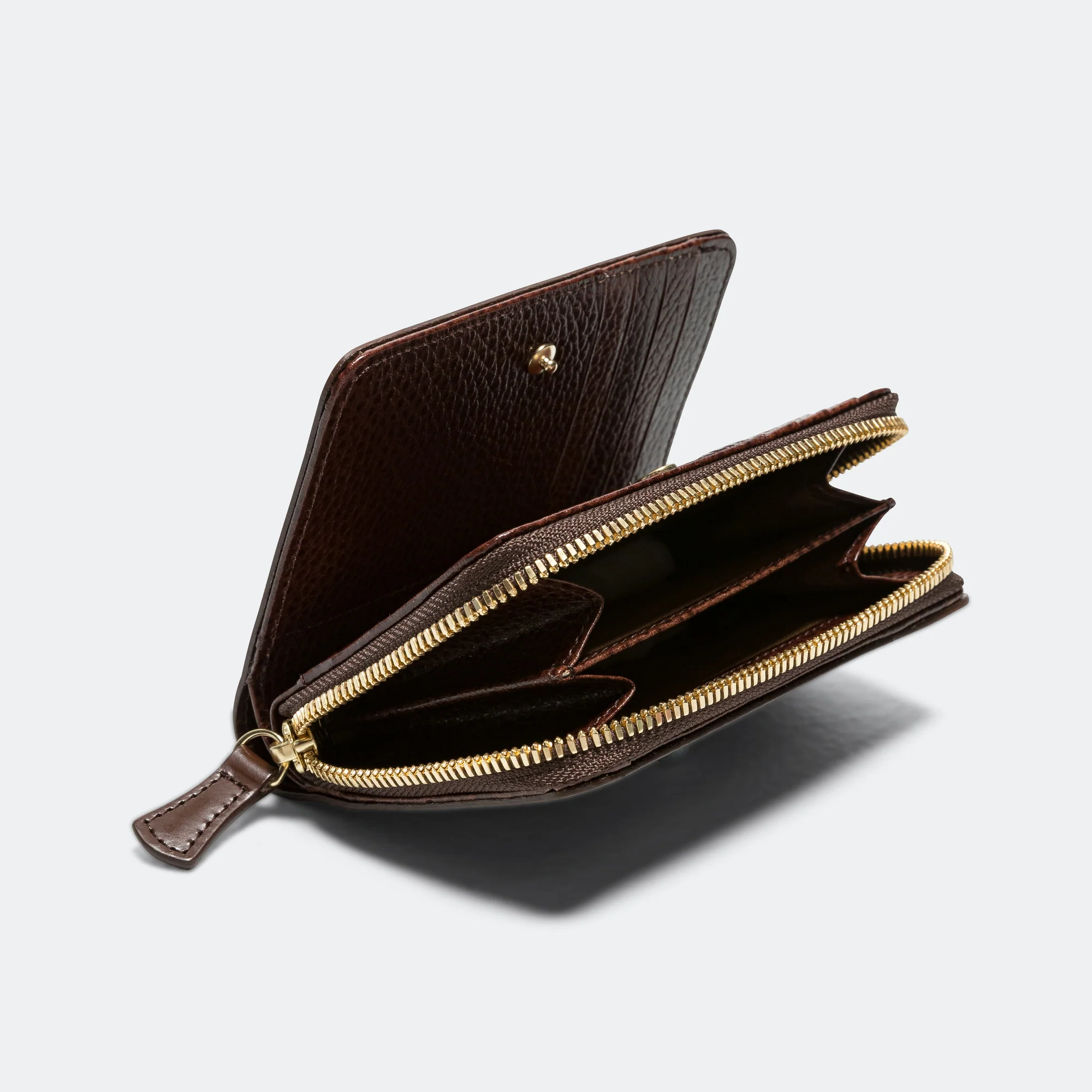 Glaze Zip Wallet - Brown - Image 5