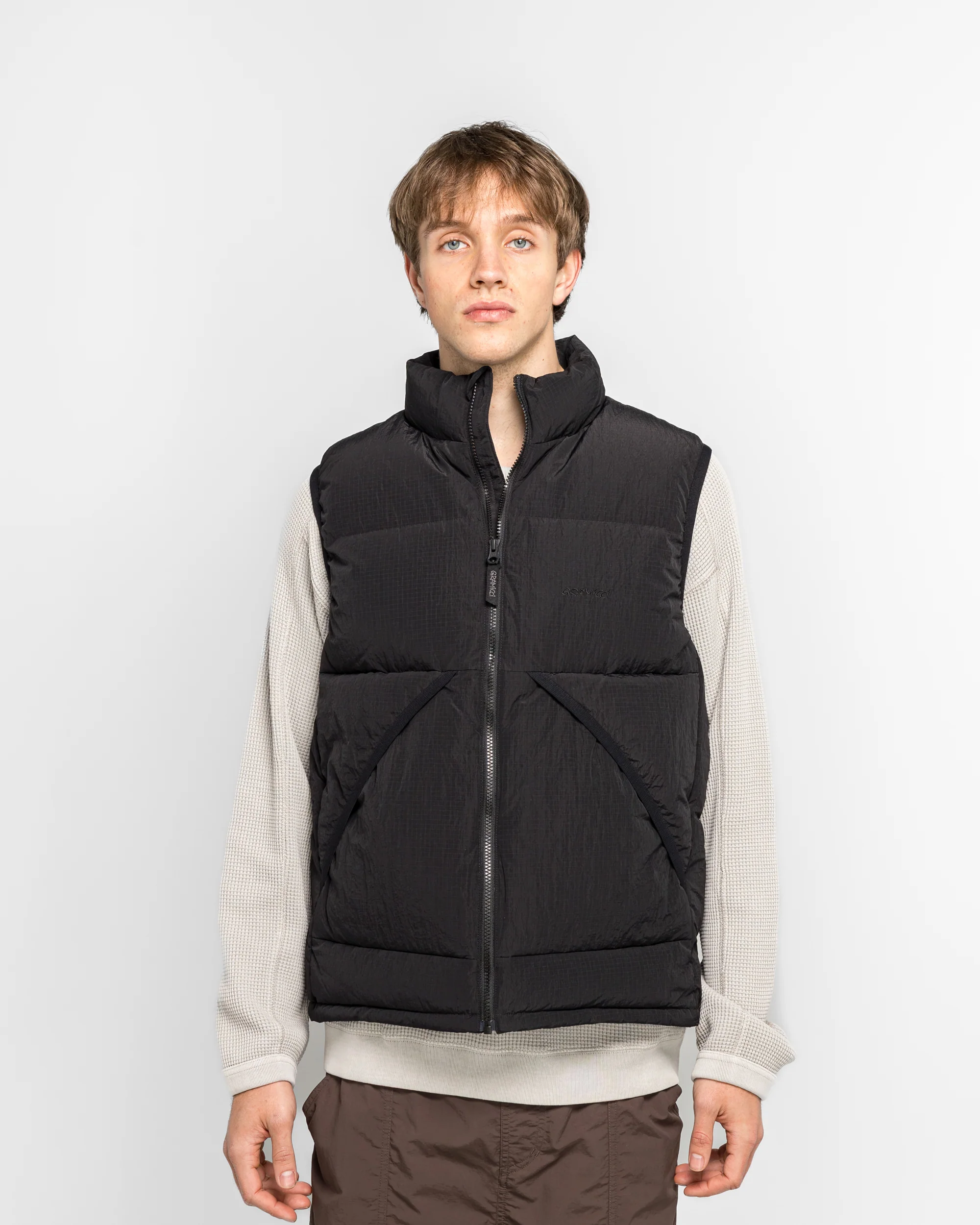 Down Puffer Vest - Black - Image 2
