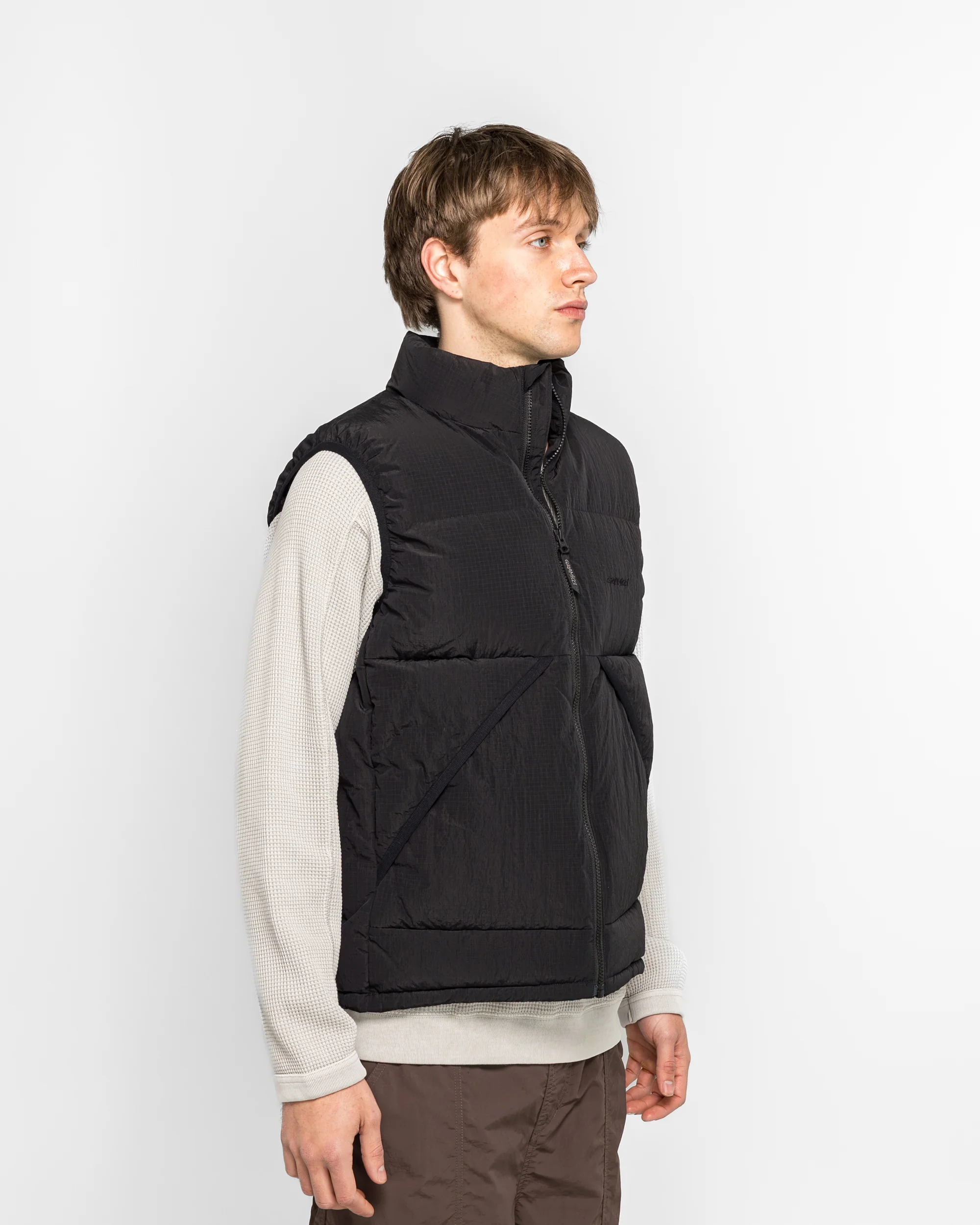 Down Puffer Vest - Black - Image 3