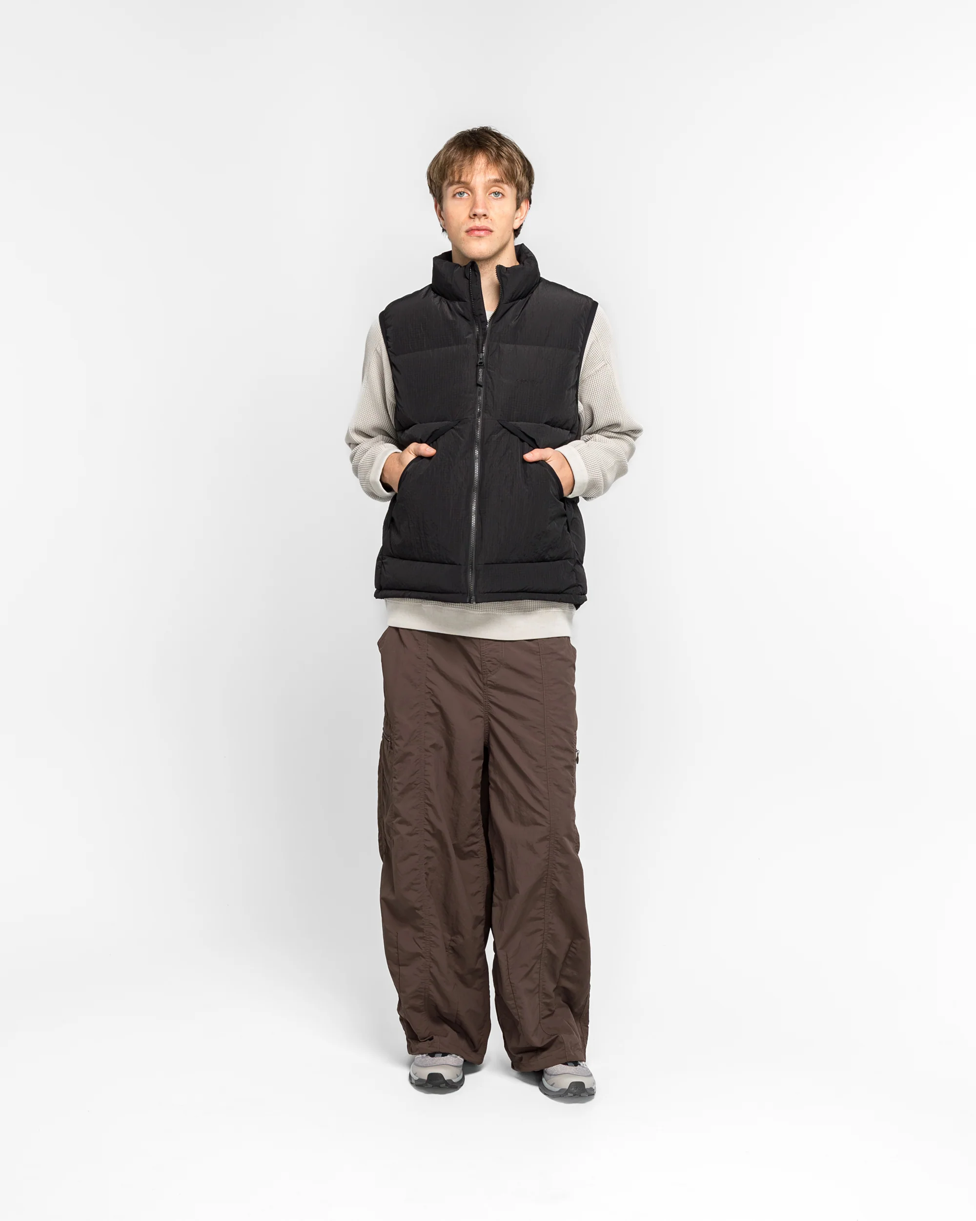 Down Puffer Vest - Black - Image 5