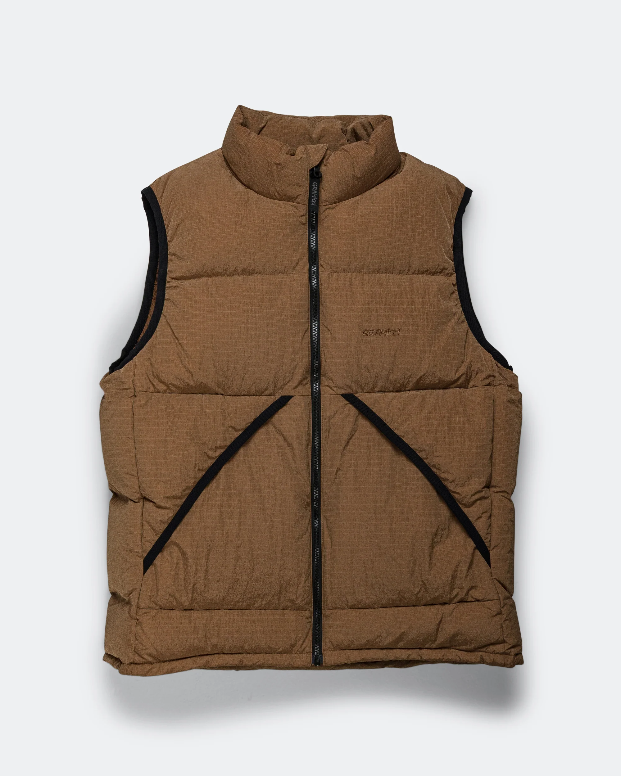 Down Puffer Vest - Brown