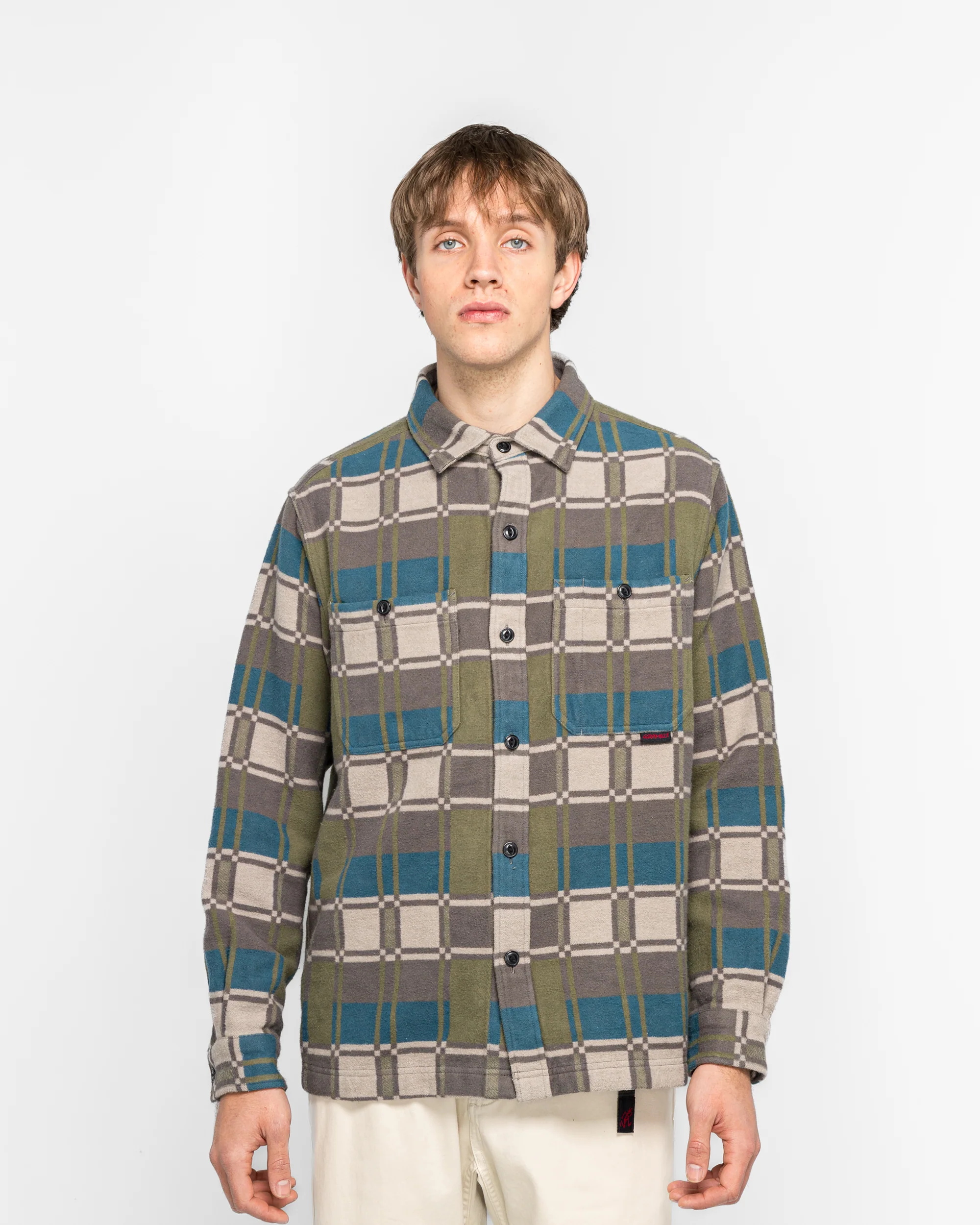 Flannel Anthony Shirt - Silver Check - Image 2