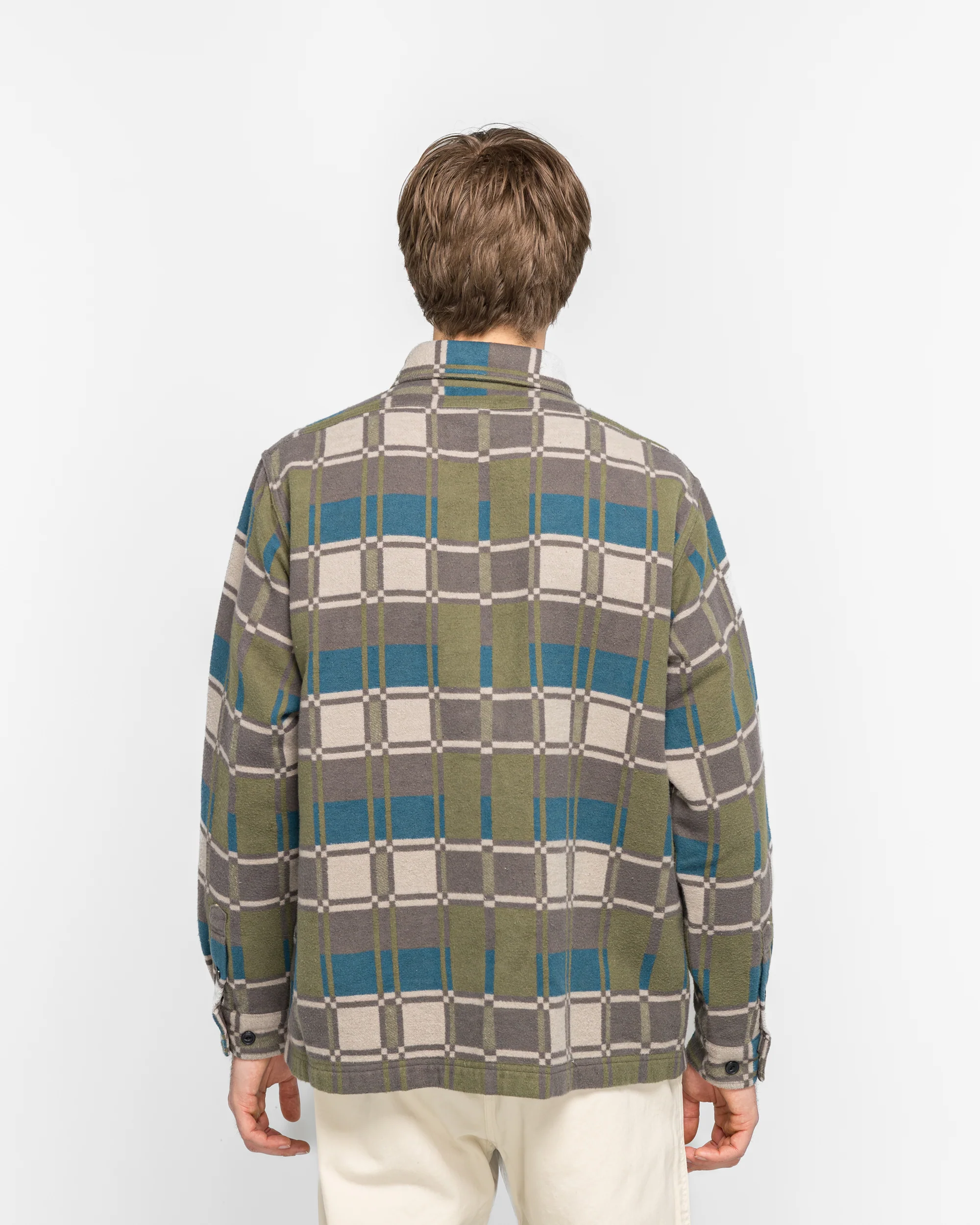 Flannel Anthony Shirt - Silver Check - Image 4