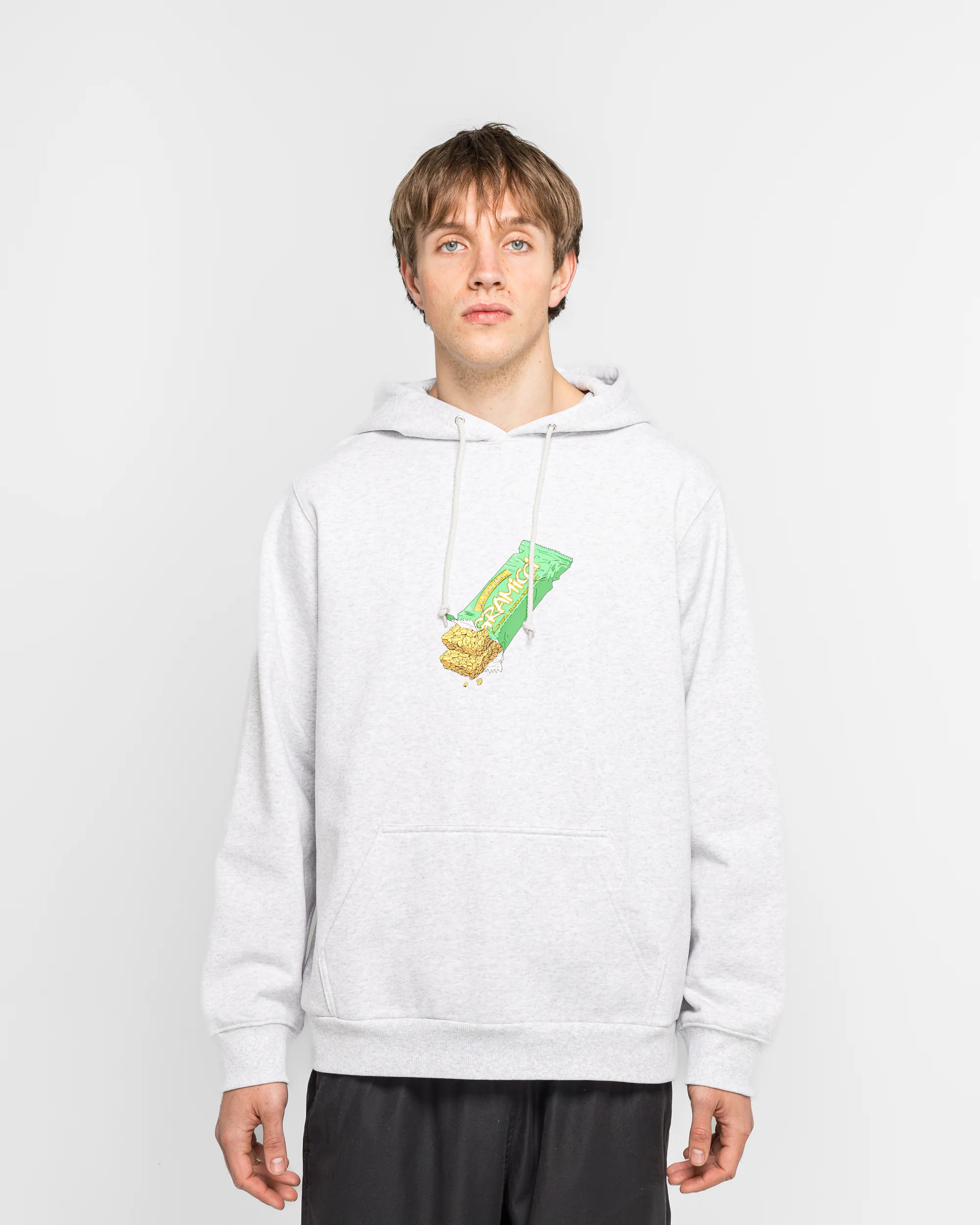 Granola Hooded Sweatshirt - Heather Ash - Image 2