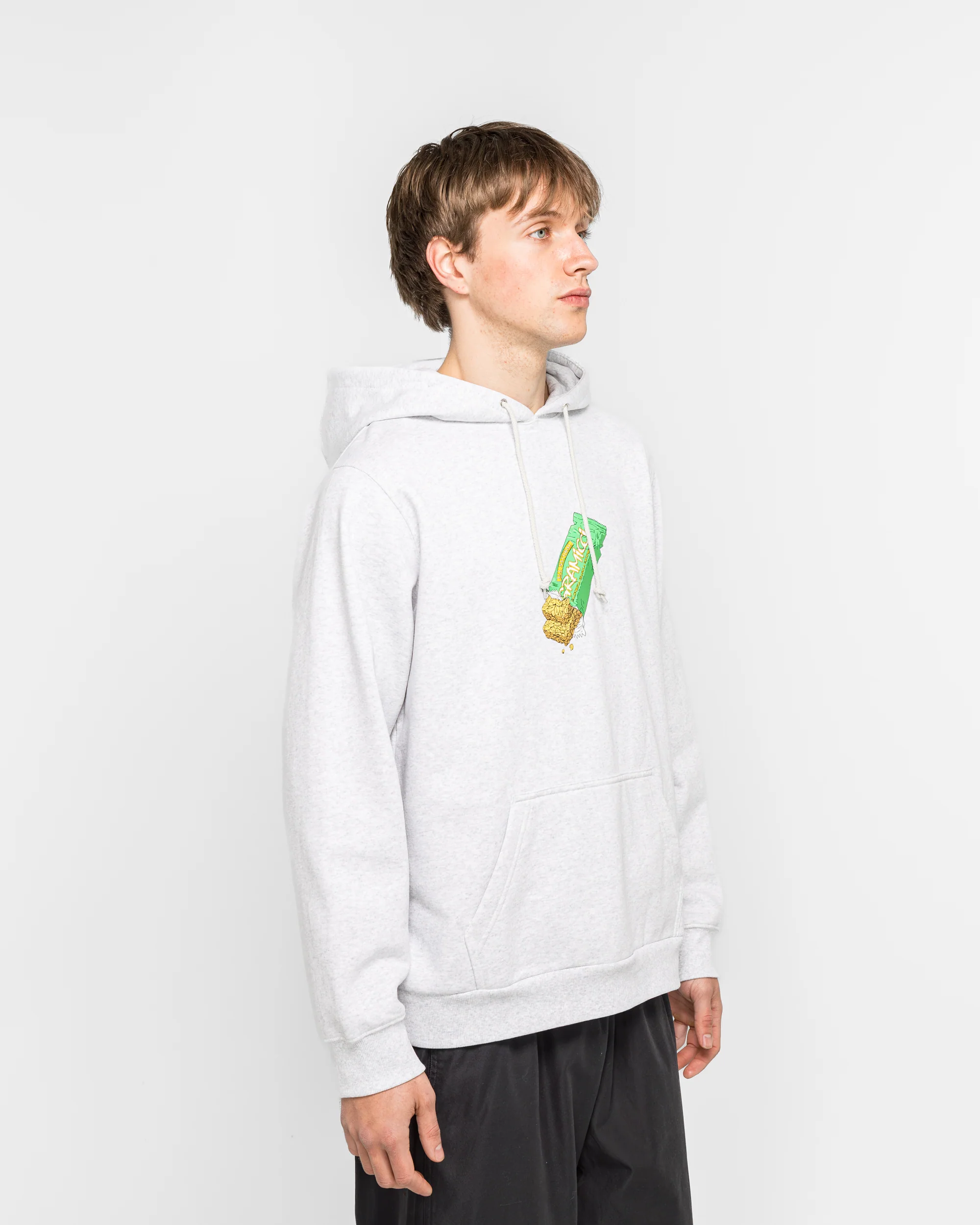 Granola Hooded Sweatshirt - Heather Ash - Image 3