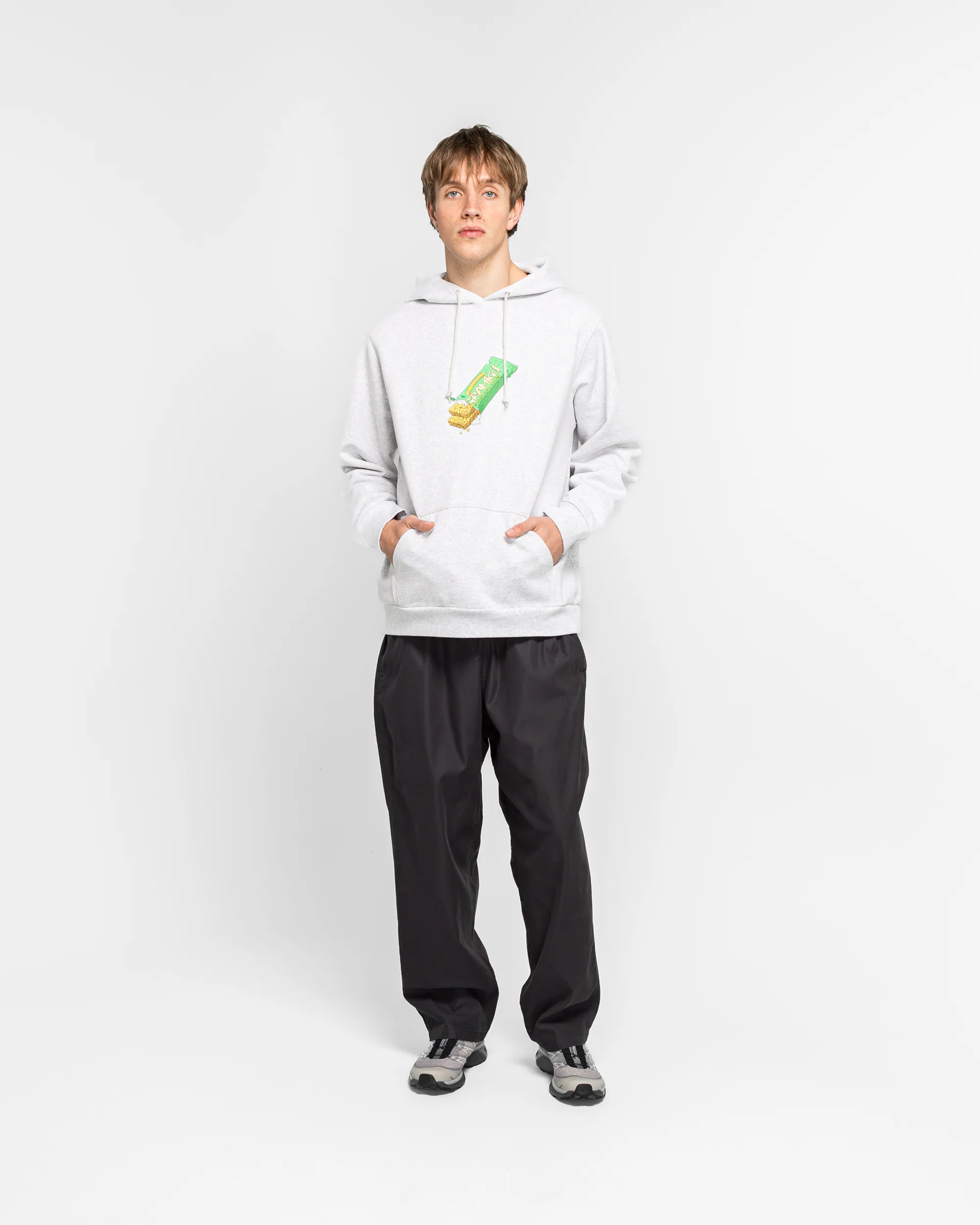 Granola Hooded Sweatshirt - Heather Ash - Image 5