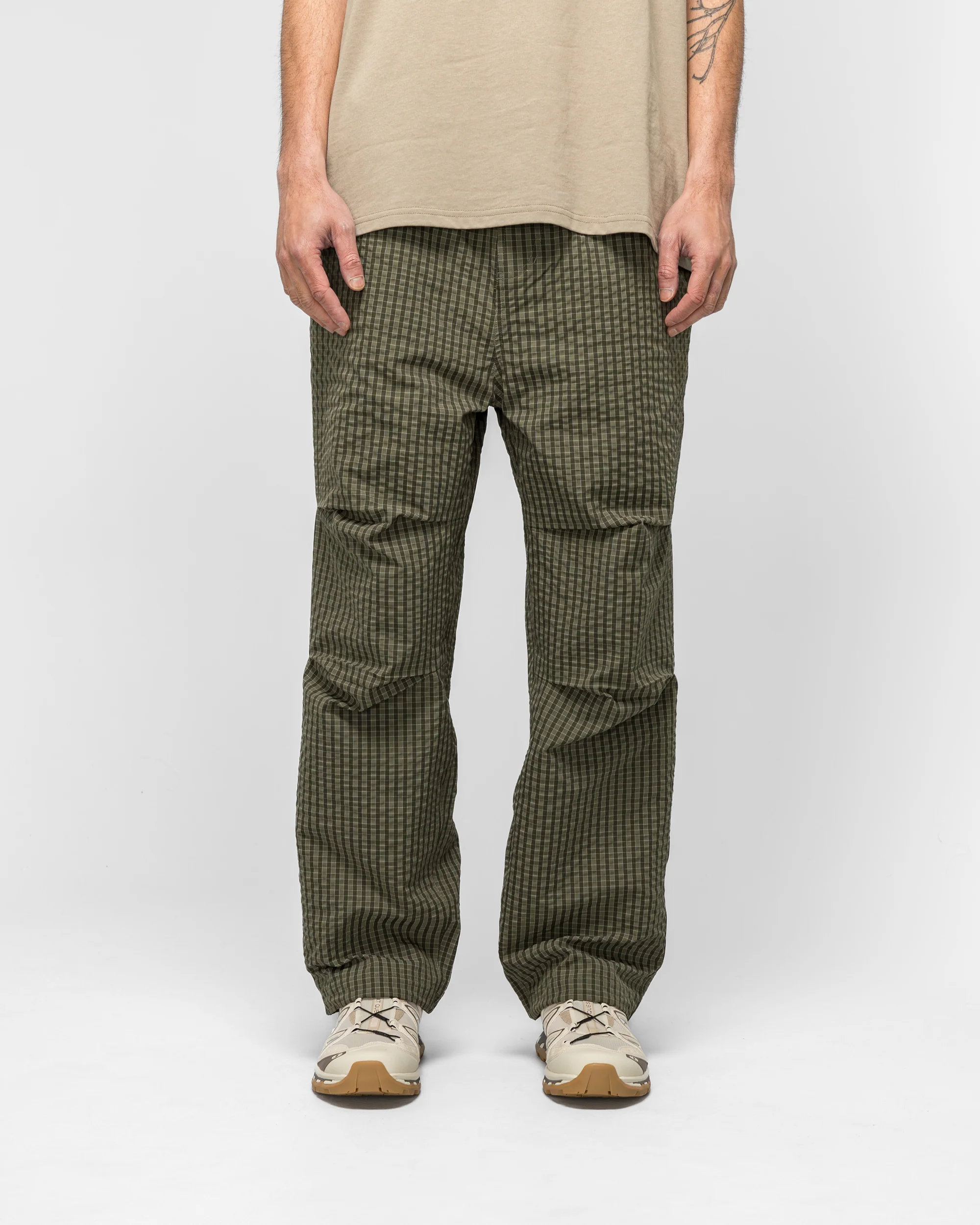Northside Plaid Pant - Olive - Image 2