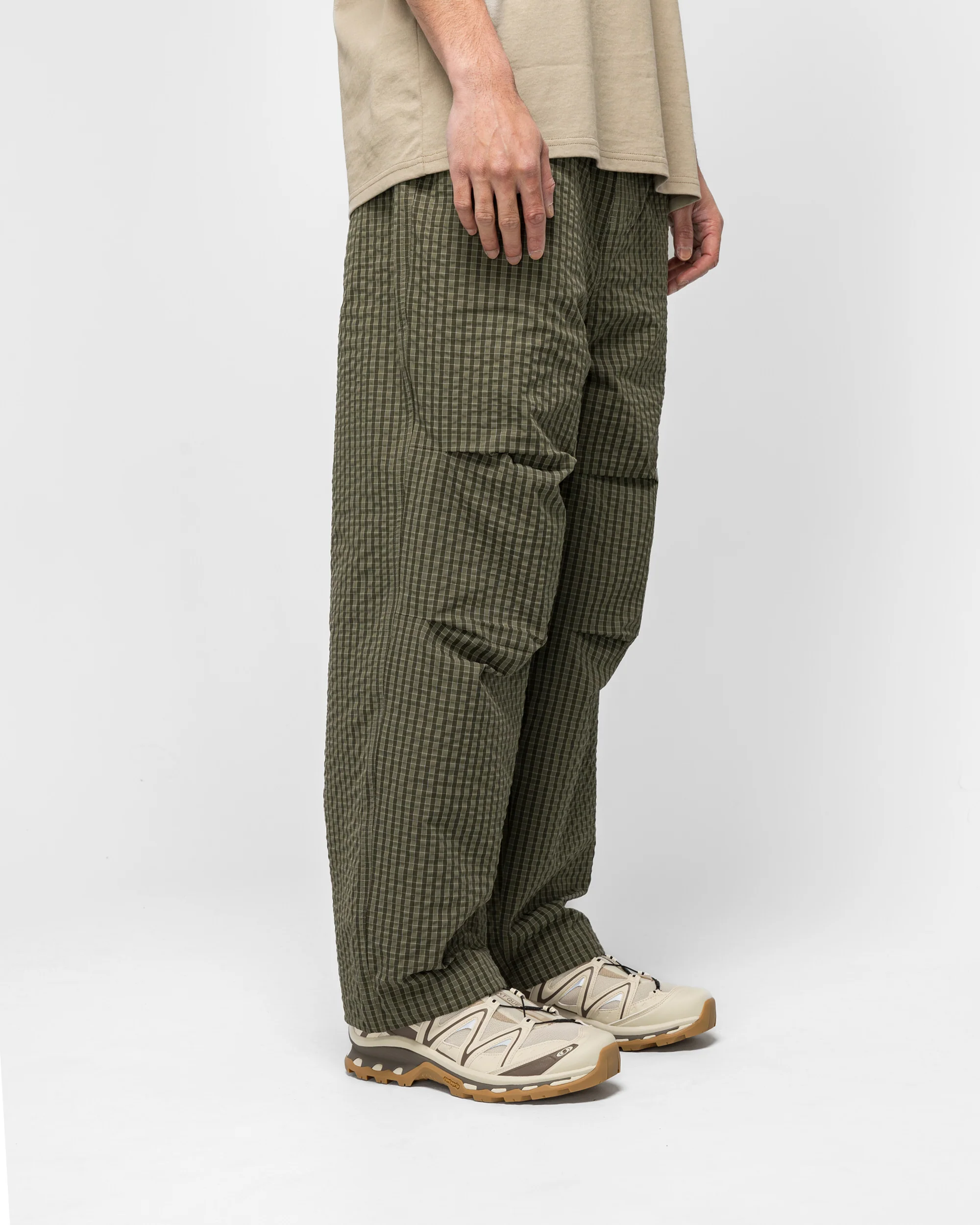 Northside Plaid Pant - Olive - Image 3