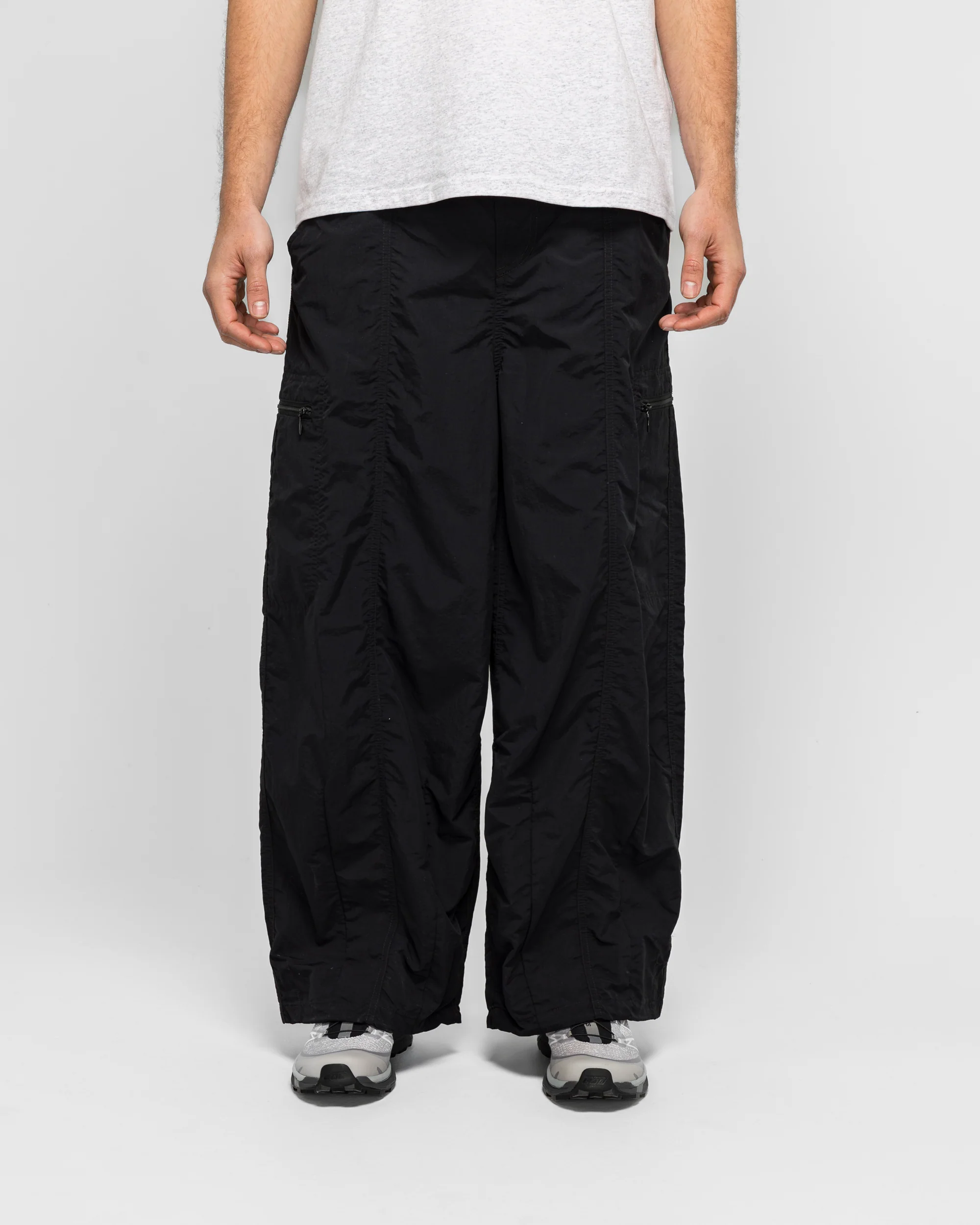 Nylon Balloon Pant - Black - Image 2