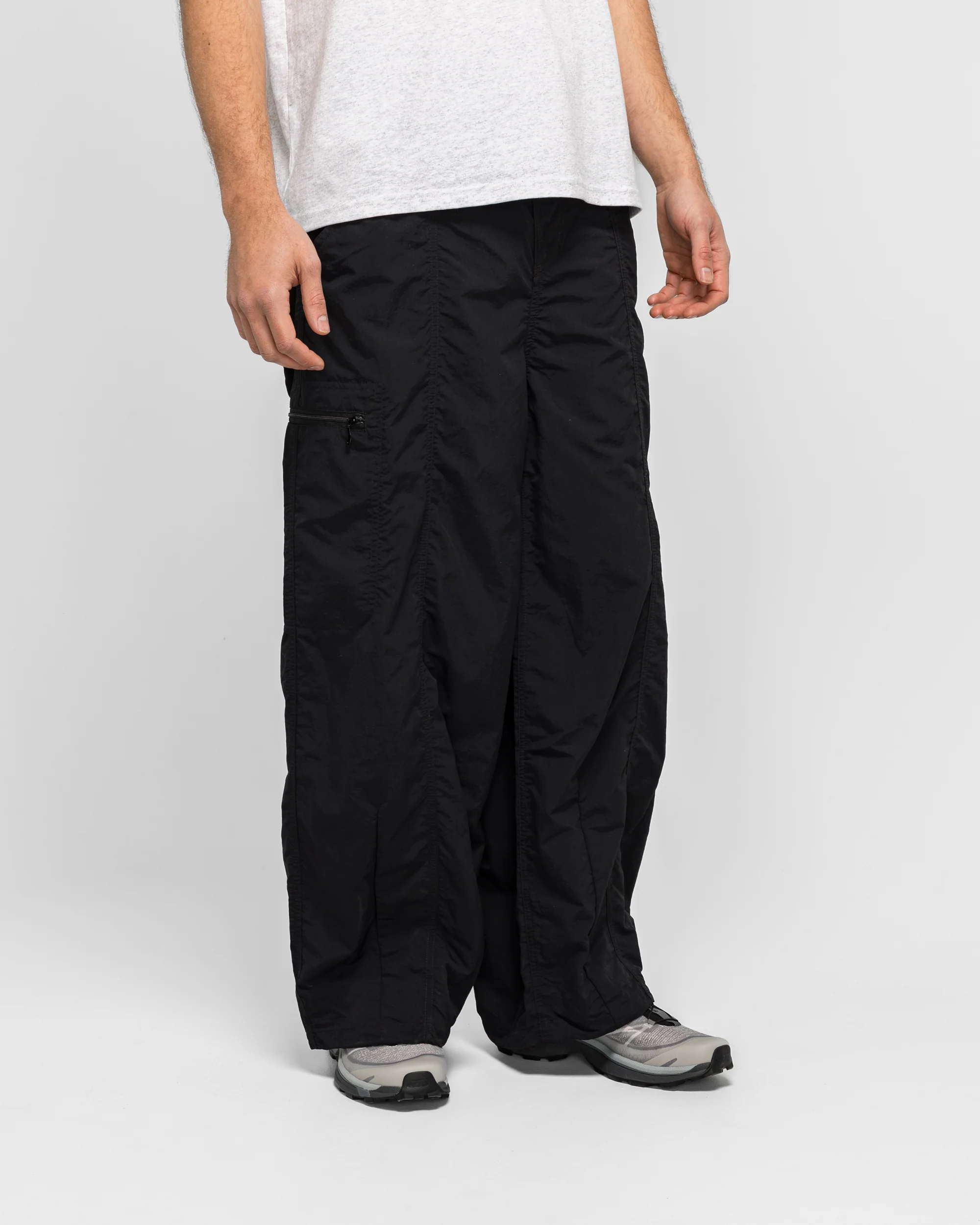 Nylon Balloon Pant - Black - Image 3