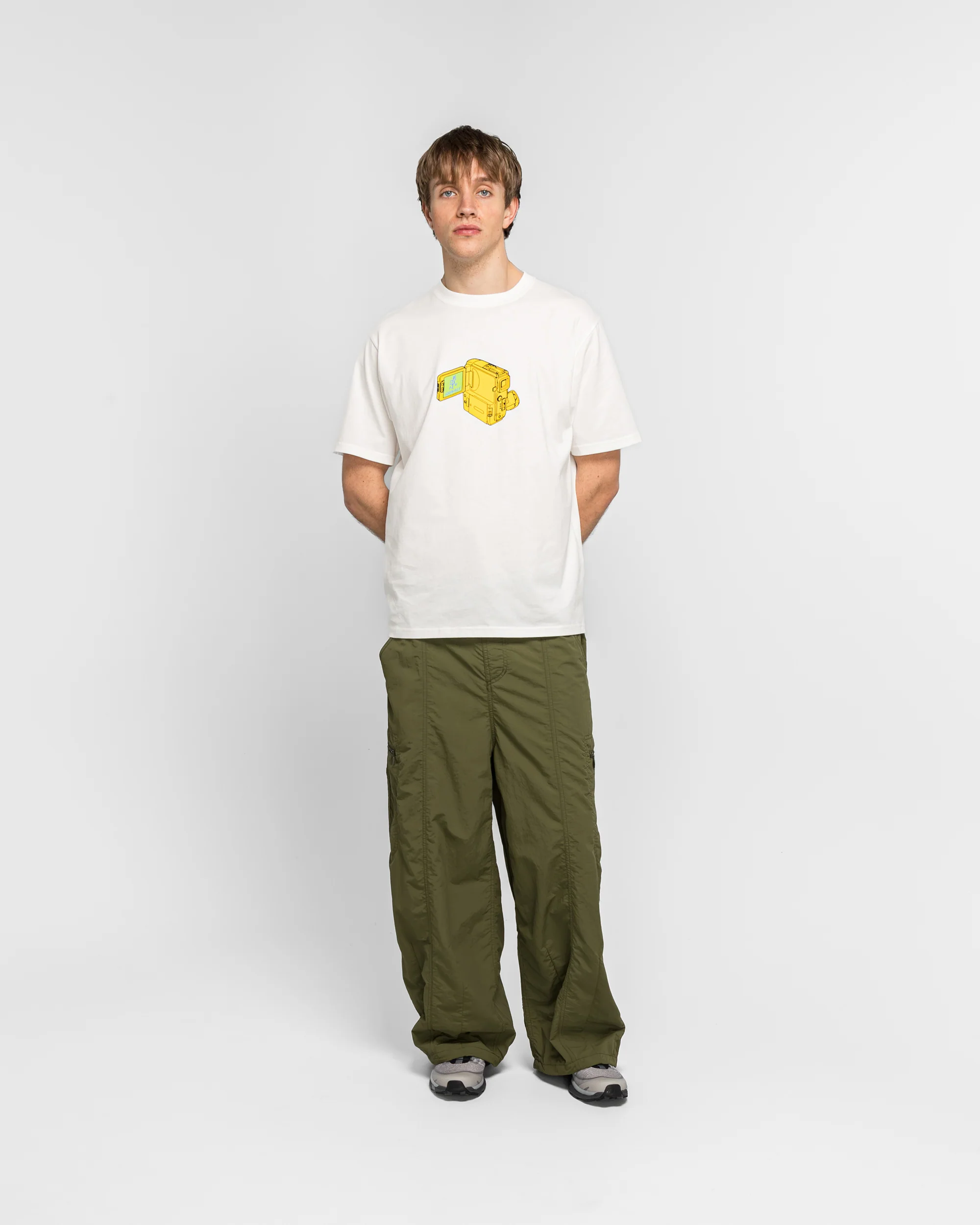 Nylon Balloon Pant - Olive - Image 5