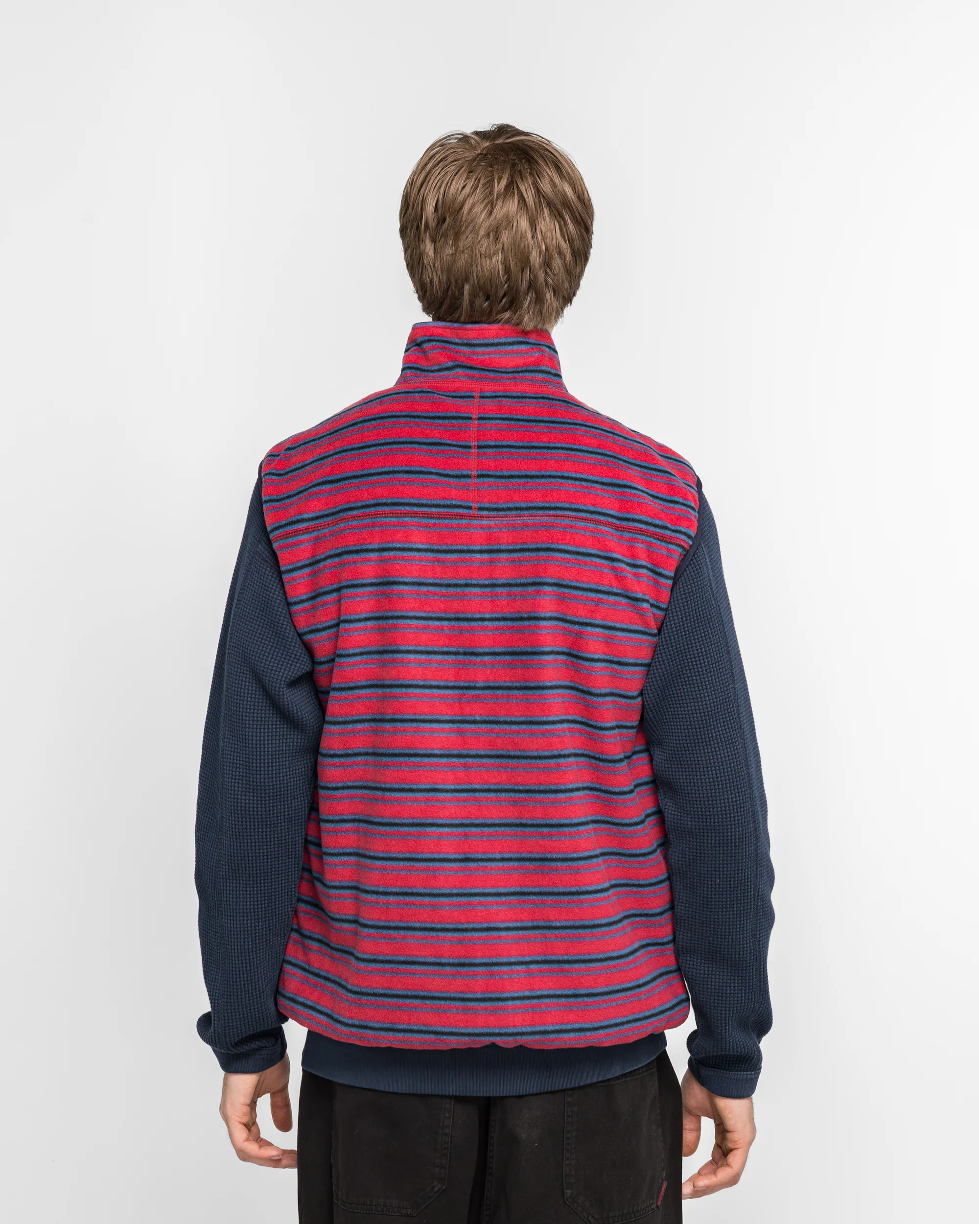 Thermal Fleece Reversible Vest - Berry Stripe - Image 4