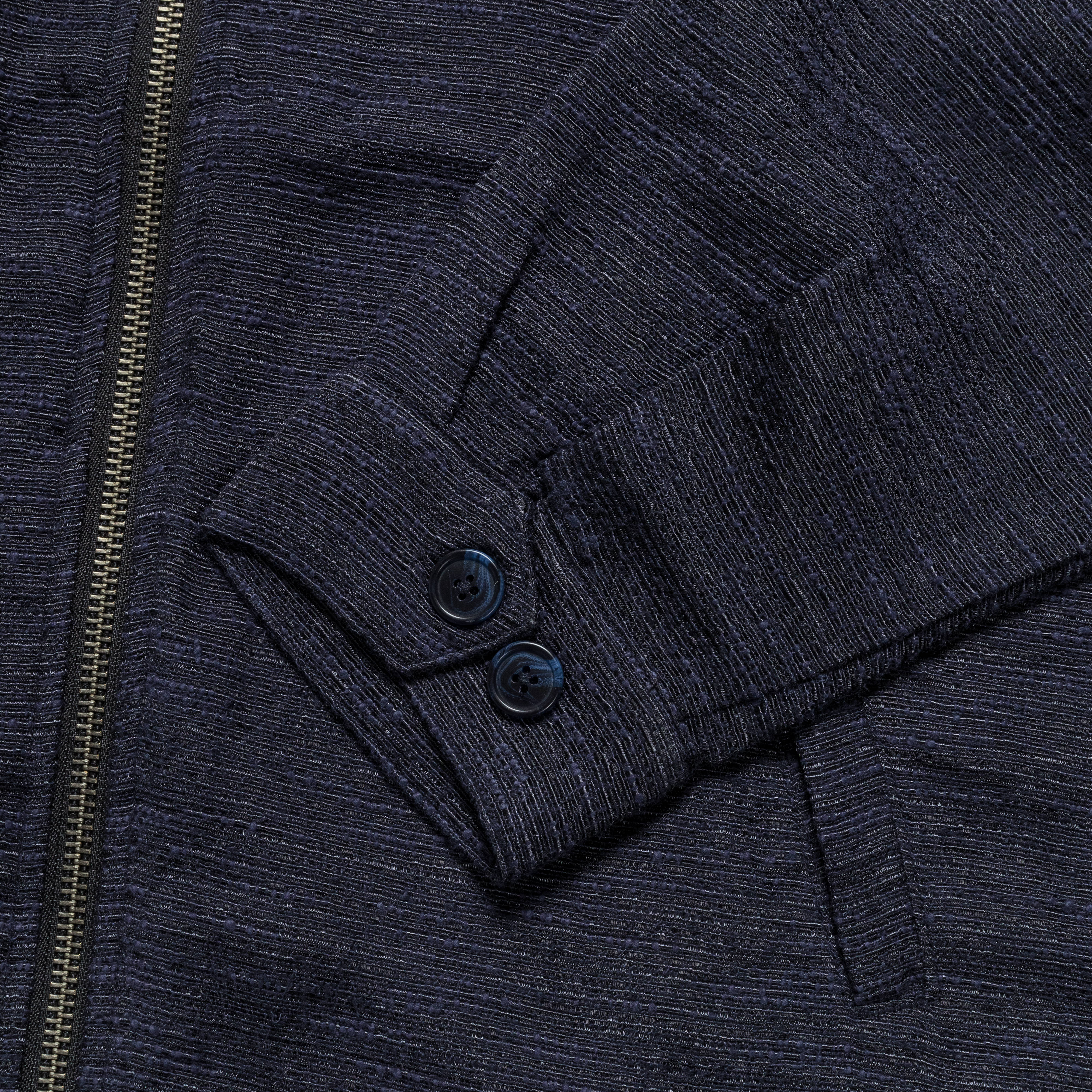 Harrington Jacket - Navy Tweed - Image 4