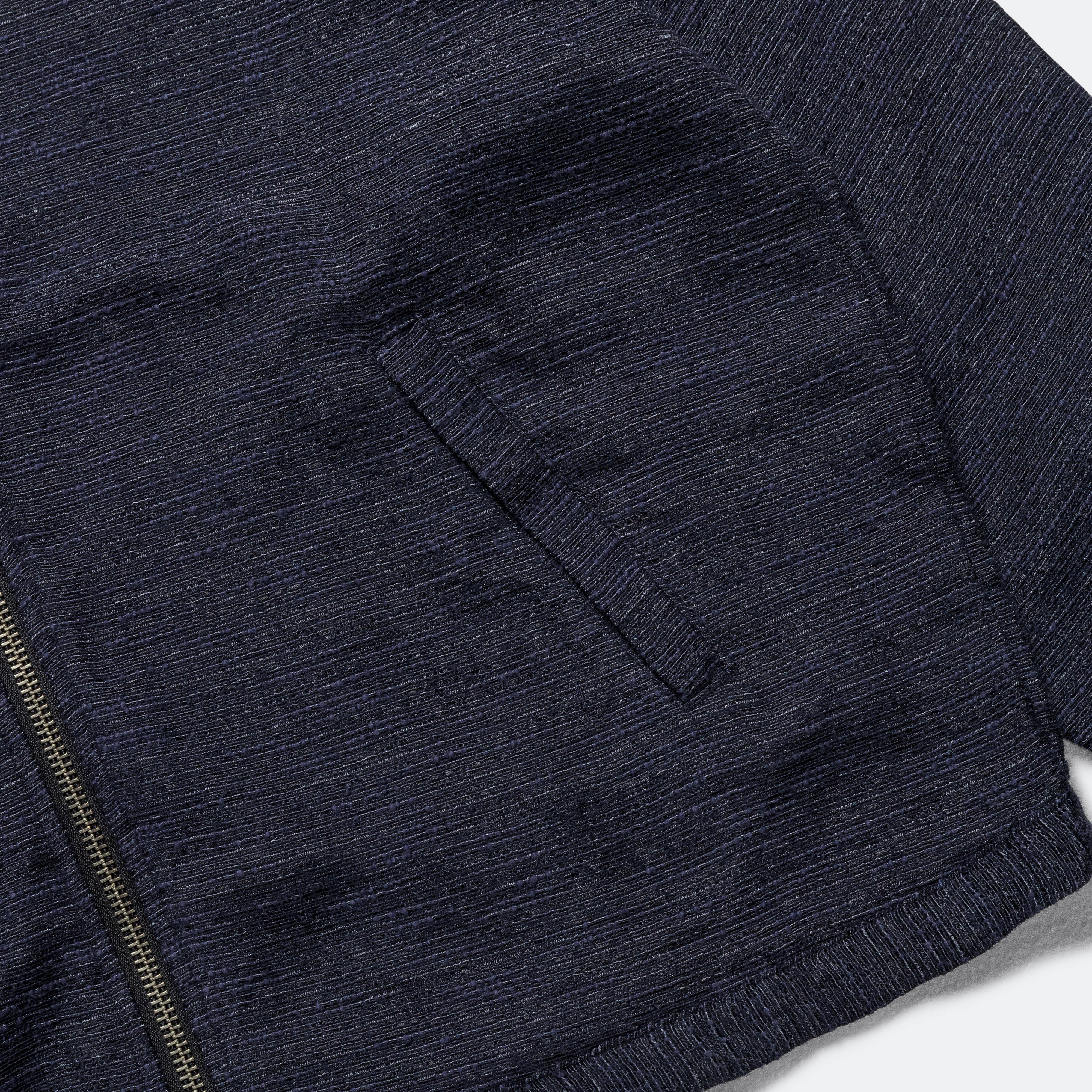 Harrington Jacket - Navy Tweed - Image 5