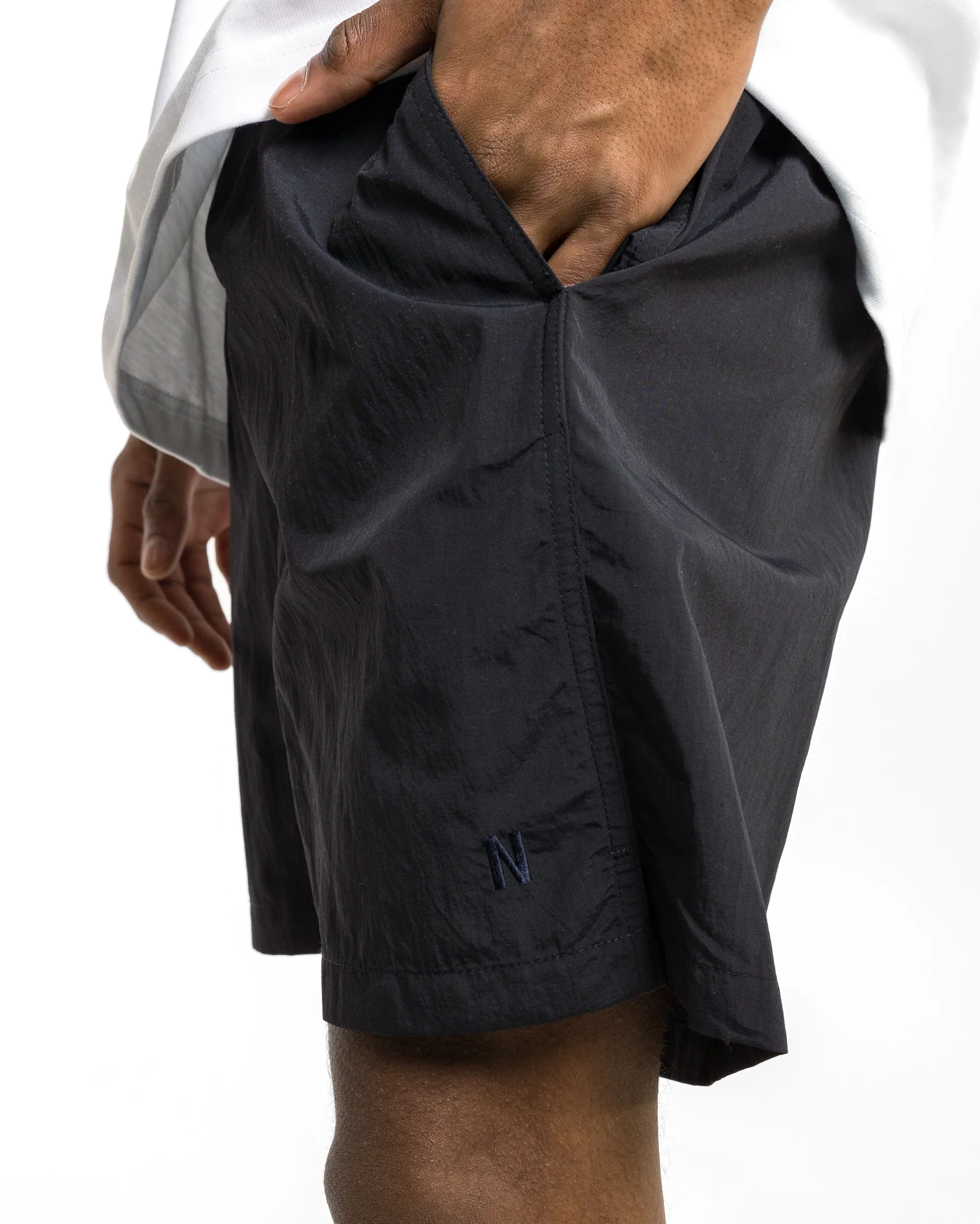 Hauge Recycled Nylon Swimmers - Dark Navy - Image 5