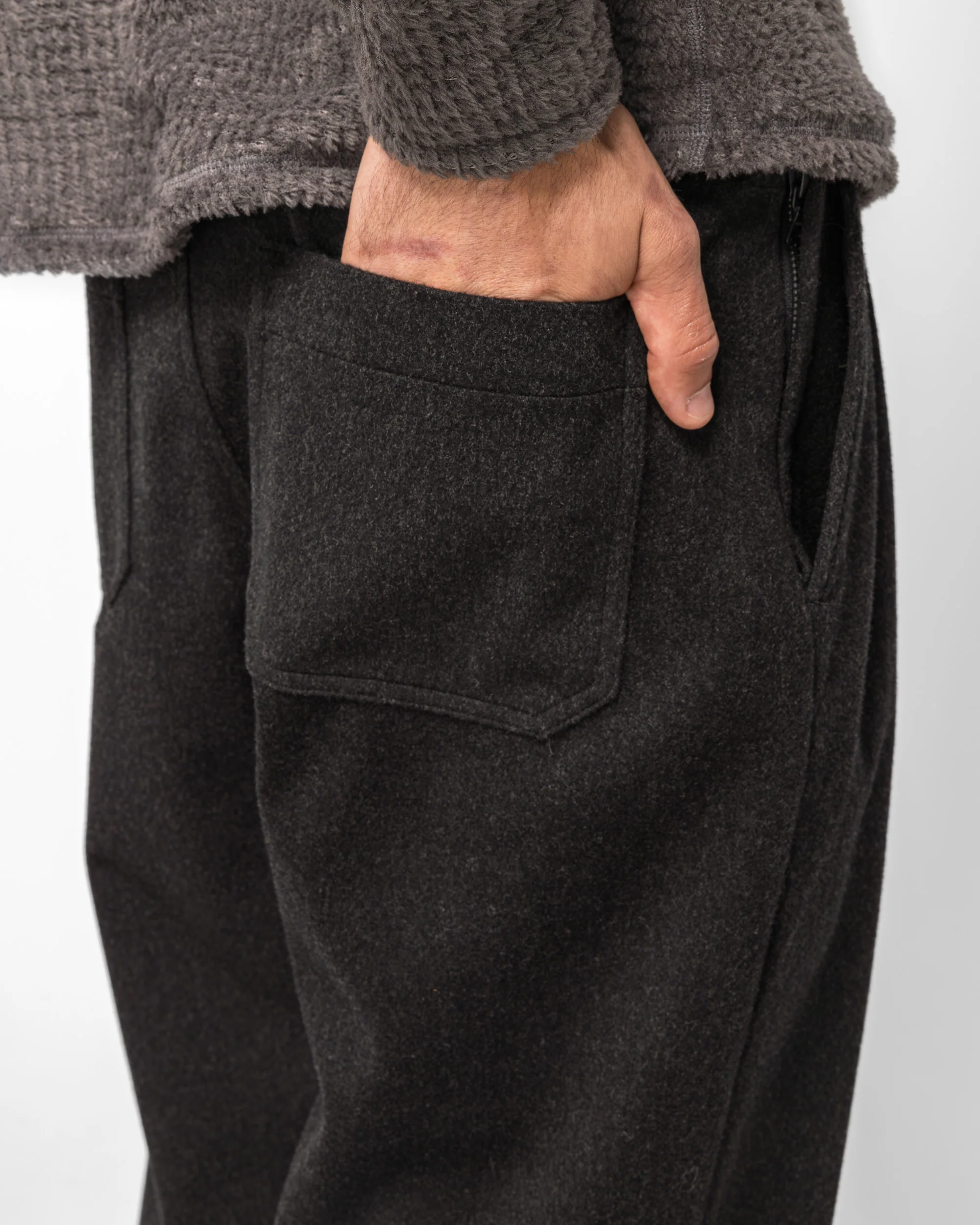 Shop Pant - Loro Piana Storm System 3L Wool Charcoal - Image 5