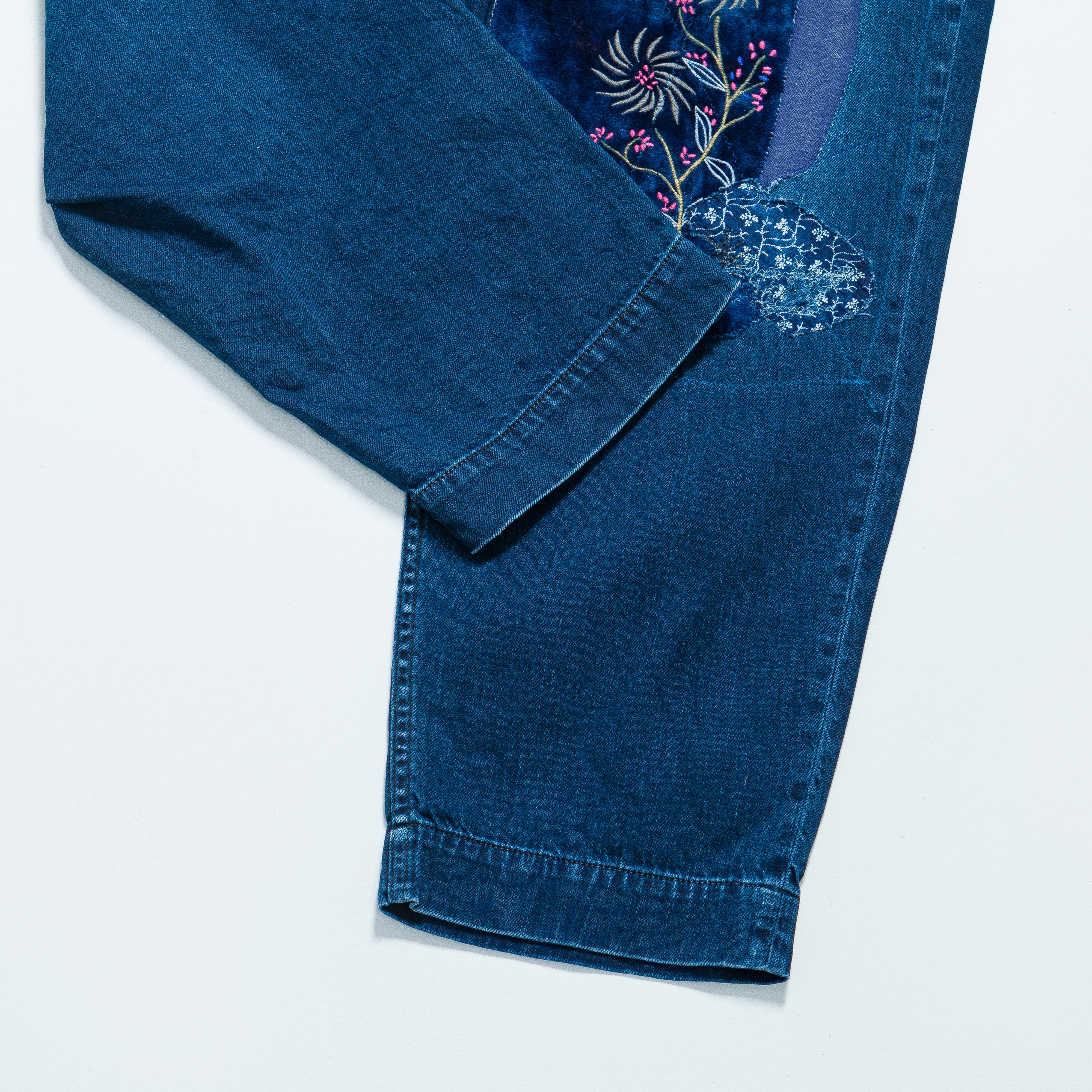 IDGxIDG Denim High Waisted Nime Pants (Gypsy Patch Remake) - Indigo - Image 6