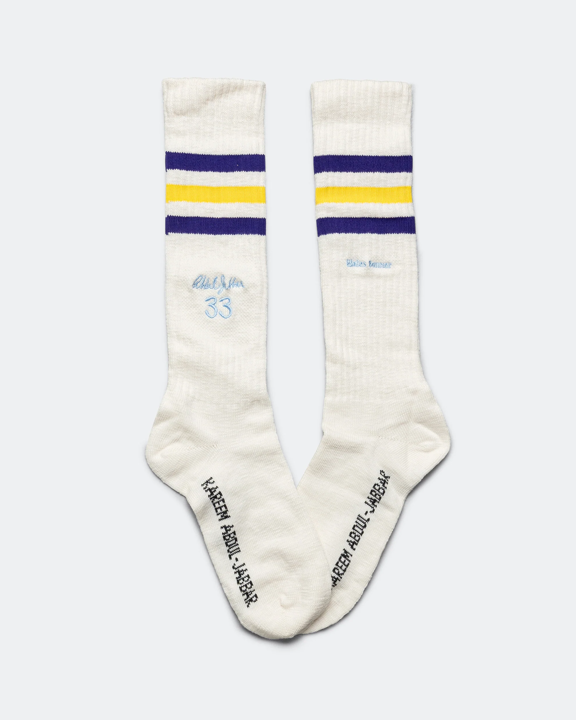 Jabbar Socks x Wales Bonner - Chalk White/Spring Yellow