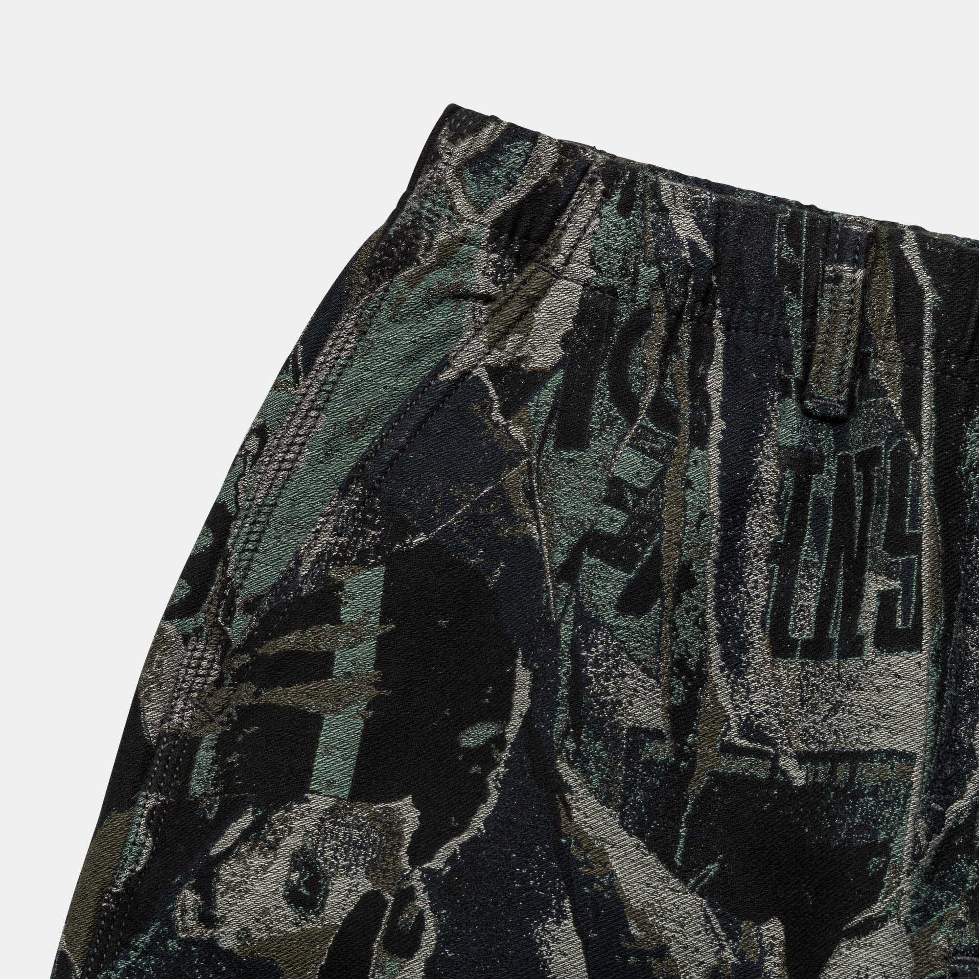 Jacquard Loose Pant - Black - Image 3