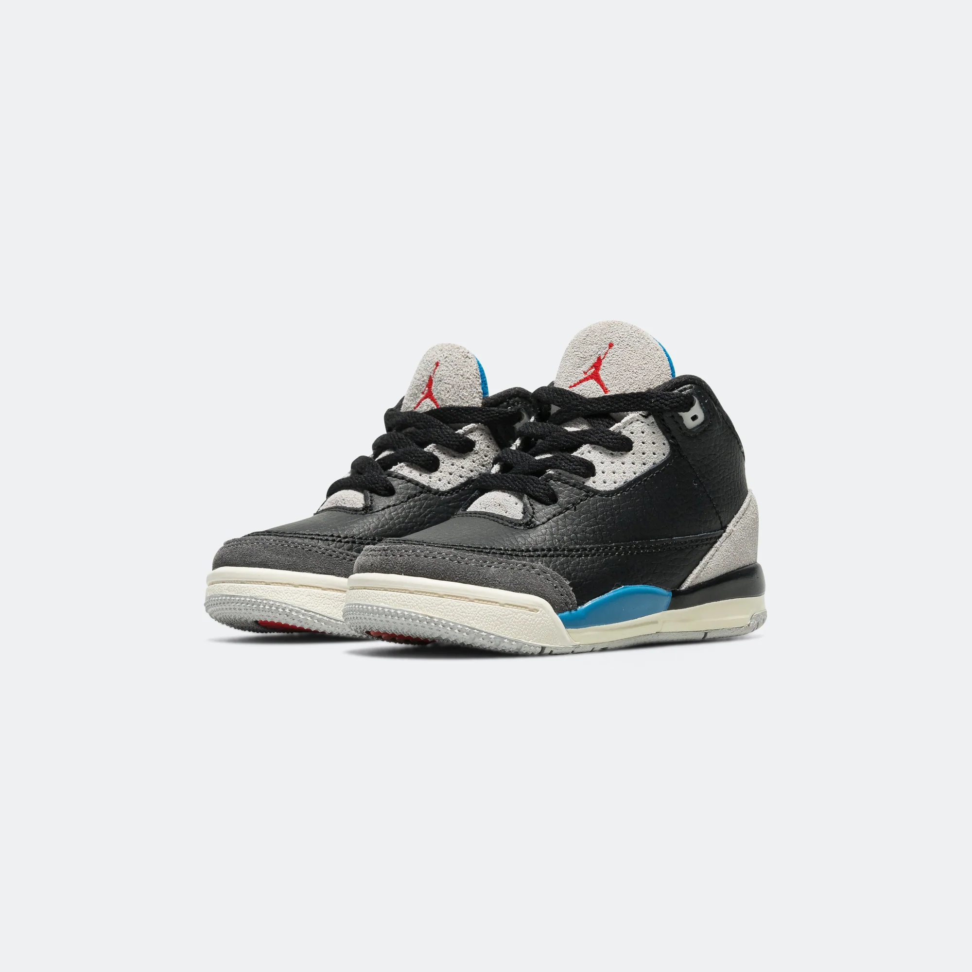 Jordan 3 Retro (TD) - Black/Chile Red-Neutral Grey - Image 2