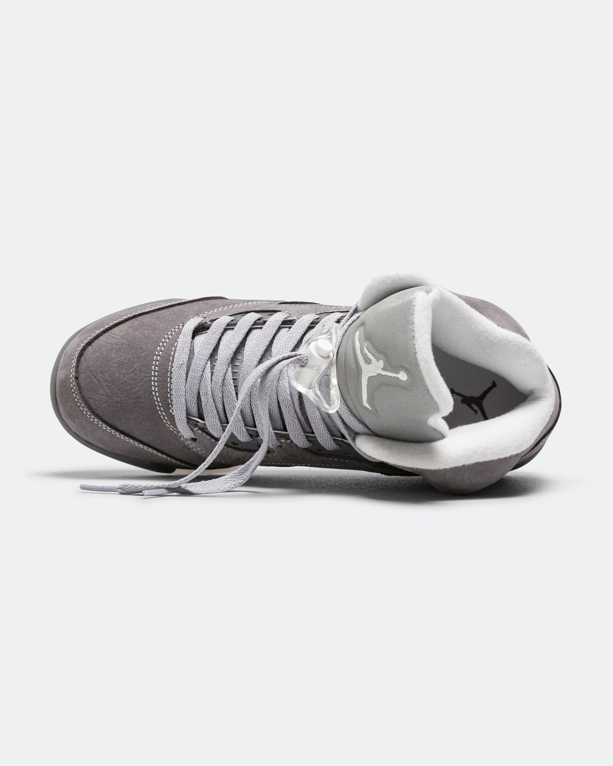 Air Jordan 5 Retro (GS) - Lt Graphite/White-Wolf Grey - Image 4