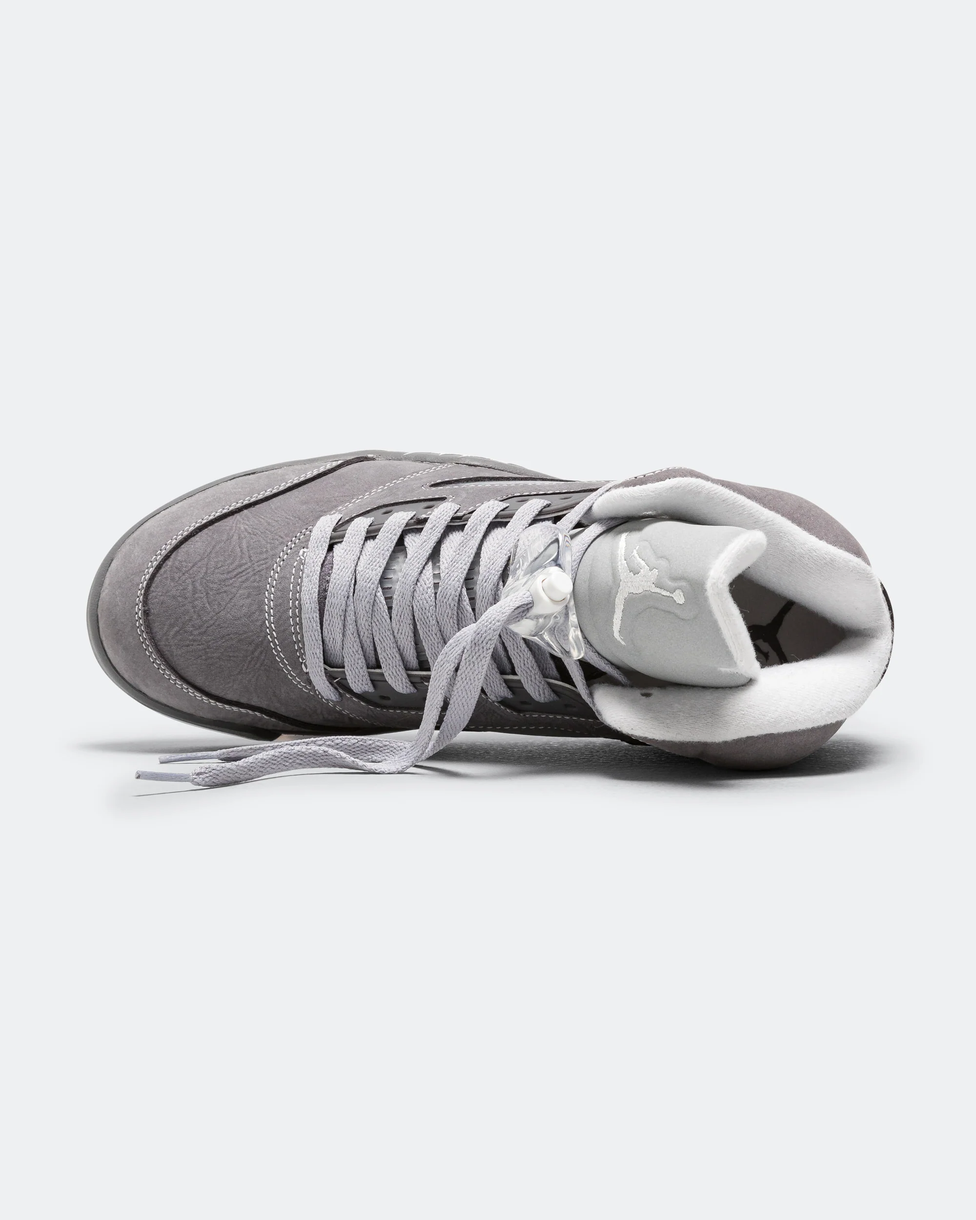 Air Jordan 5 Retro - Lt Graphite/White-Wolf Grey - Image 4