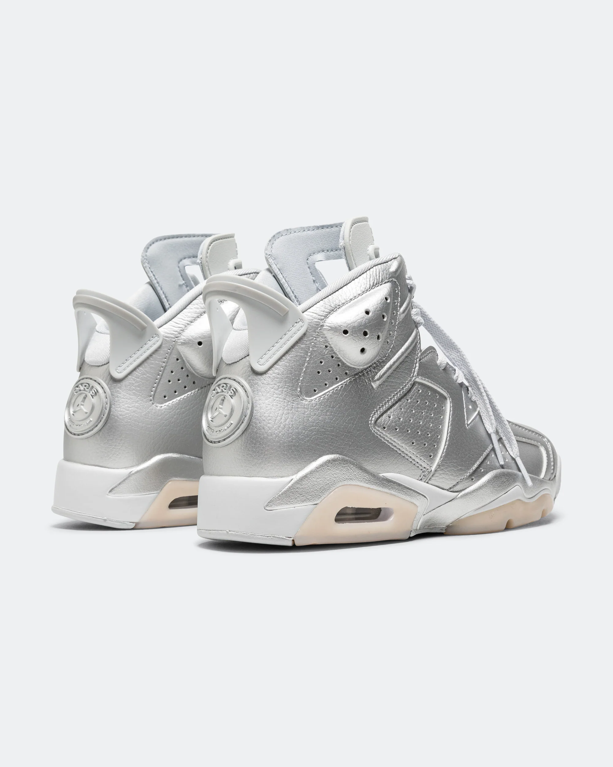 Air Jordan 6 Retro x PSG - Metallic Silver/Metallic Silver-Pure Platinum-Oil - Image 3