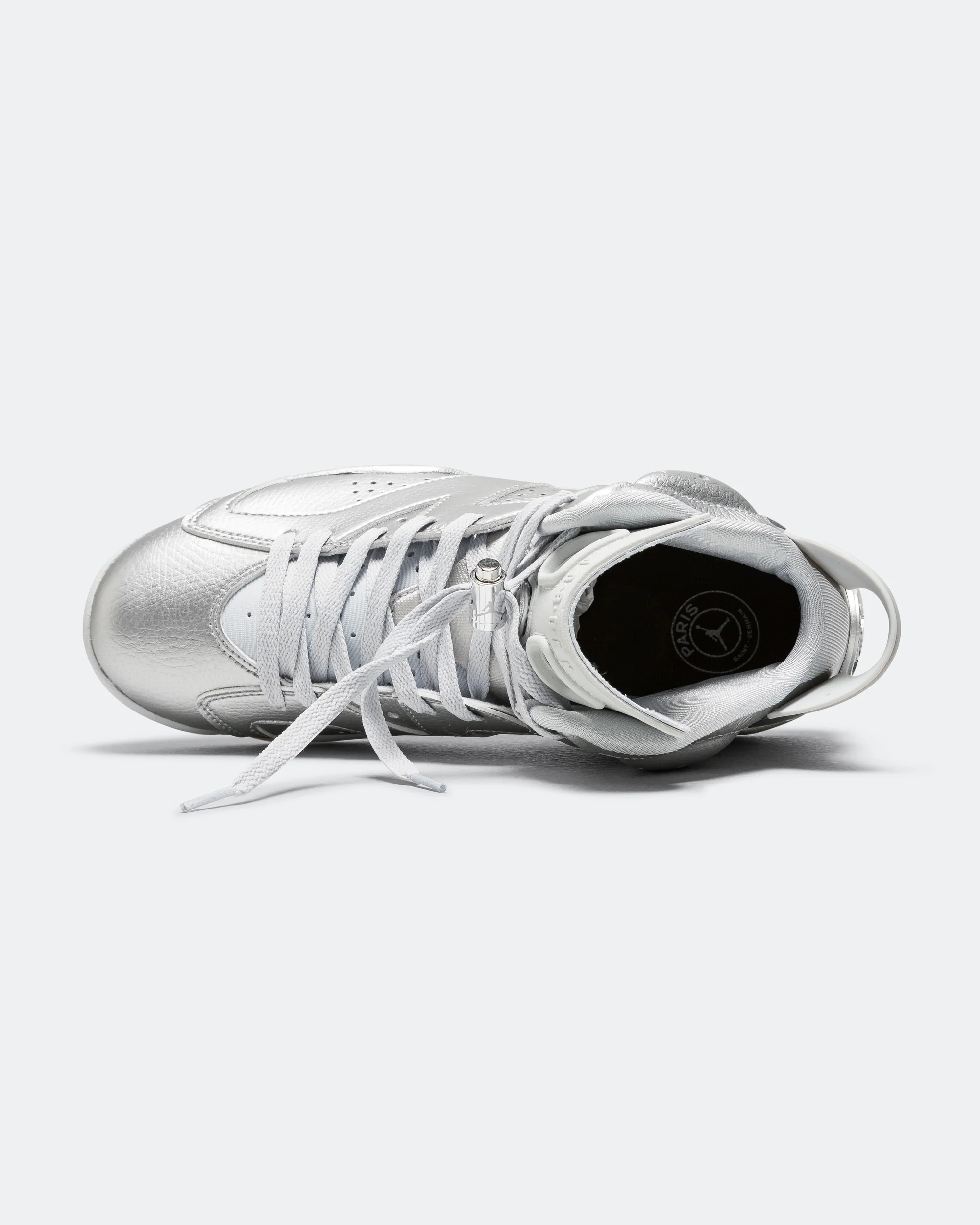 Air Jordan 6 Retro x PSG - Metallic Silver/Metallic Silver-Pure Platinum-Oil - Image 4