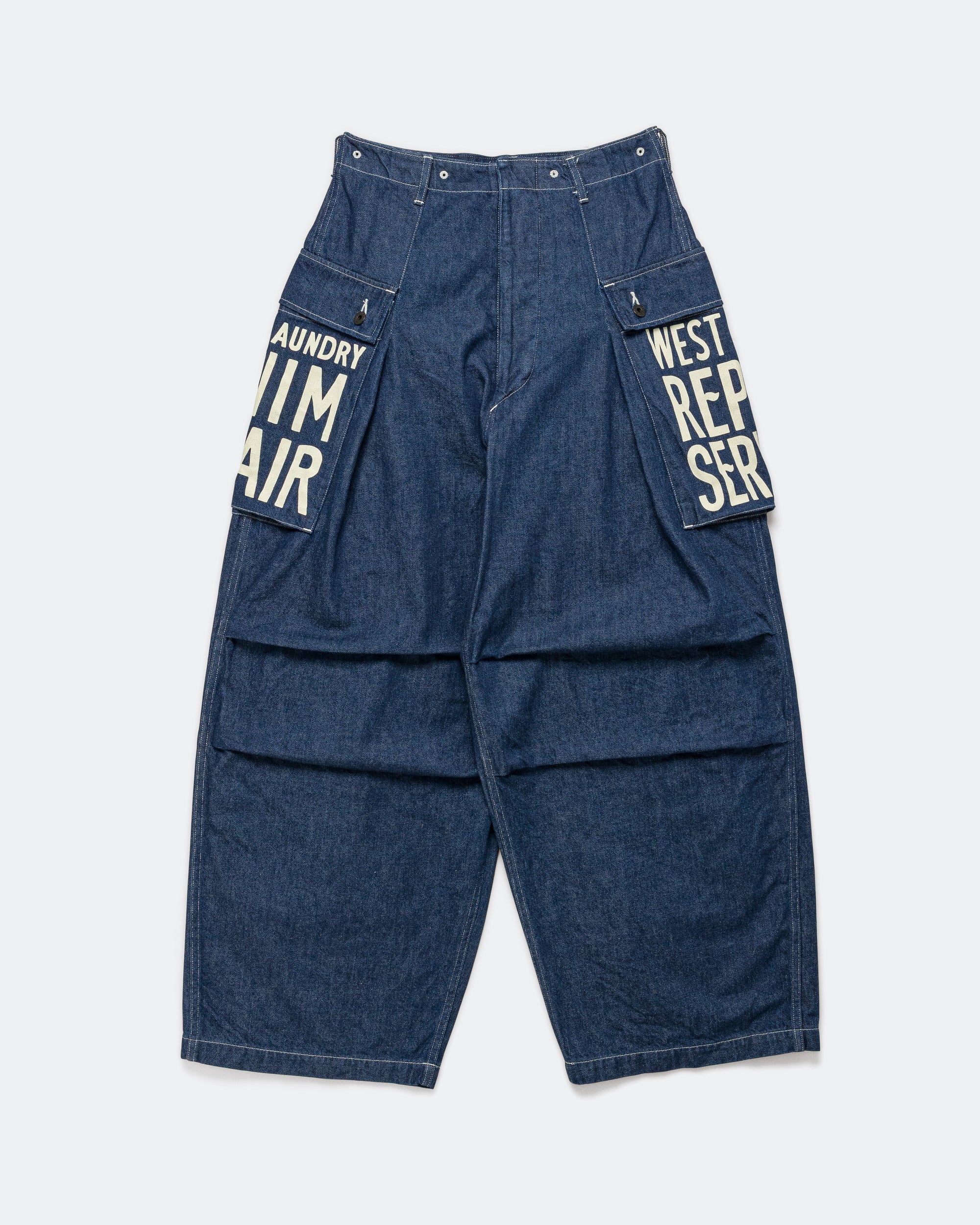 11.5oz Denim JUMBO MONKEY Pants (FACTORY-REPAIR & Embroidery) - IDG