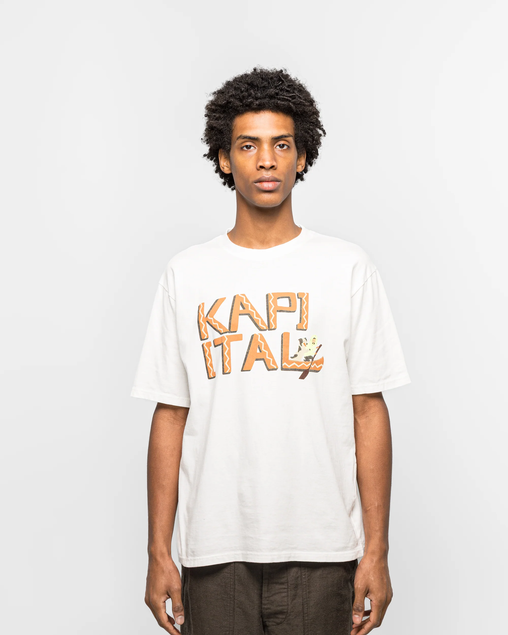 20/-Jersey Crew T (CANOE KAPITAL) - Brick - Image 2