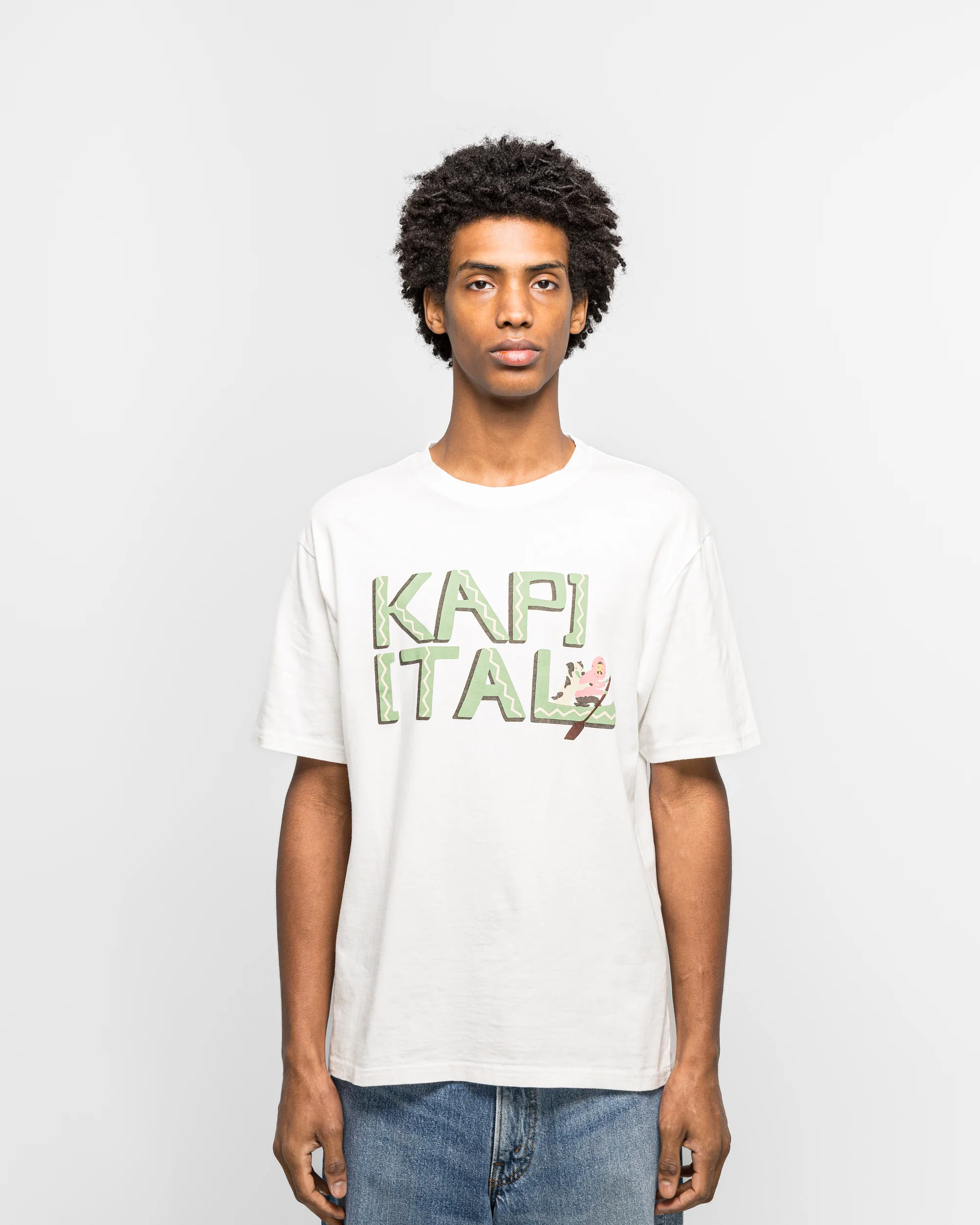 20/-Jersey Crew T (CANOE KAPITAL) - Green - Image 2