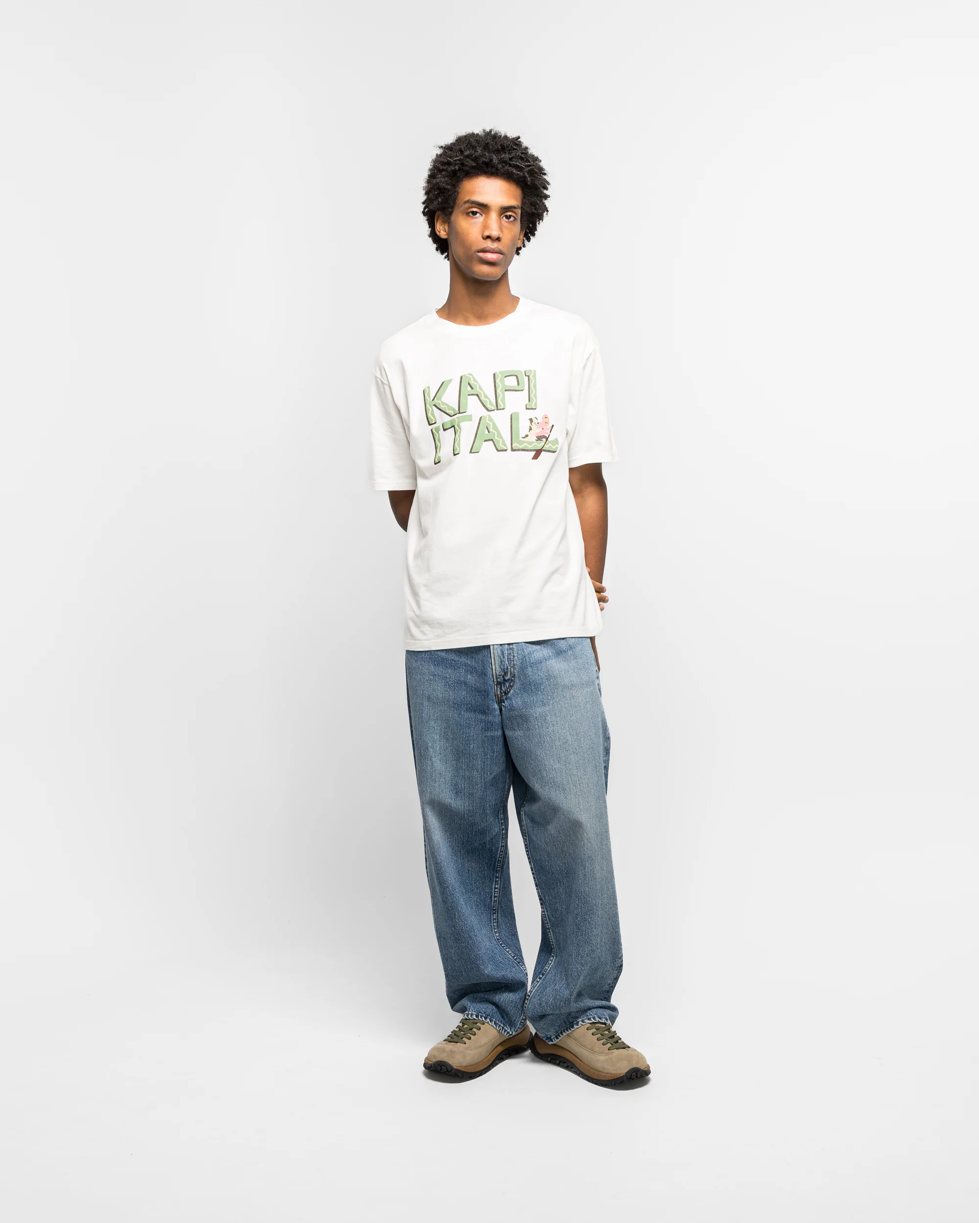 20/-Jersey Crew T (CANOE KAPITAL) - Green - Image 5