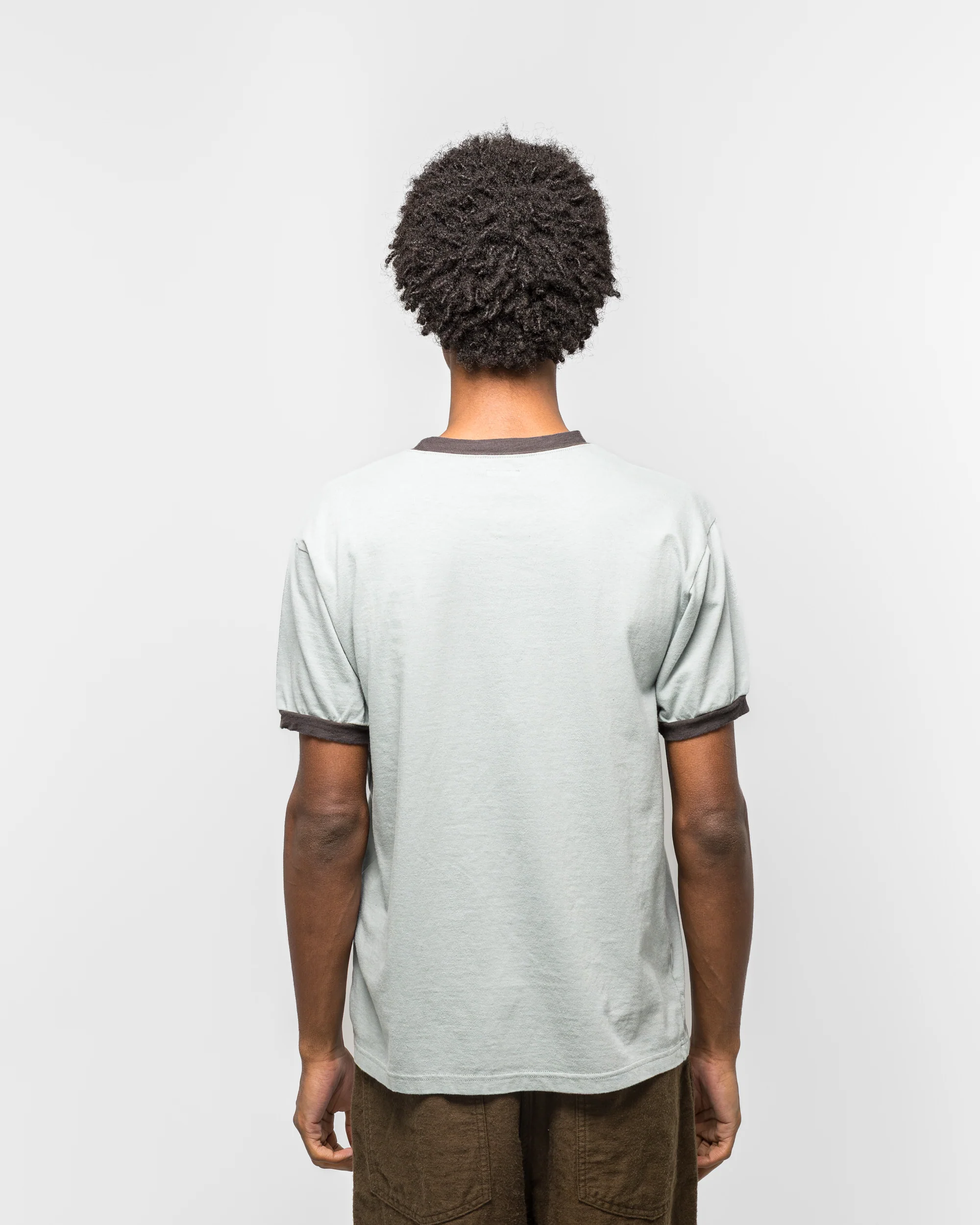 20/-Jersey RINGER T ('K' BEAR) - Blue/Grey - Image 4