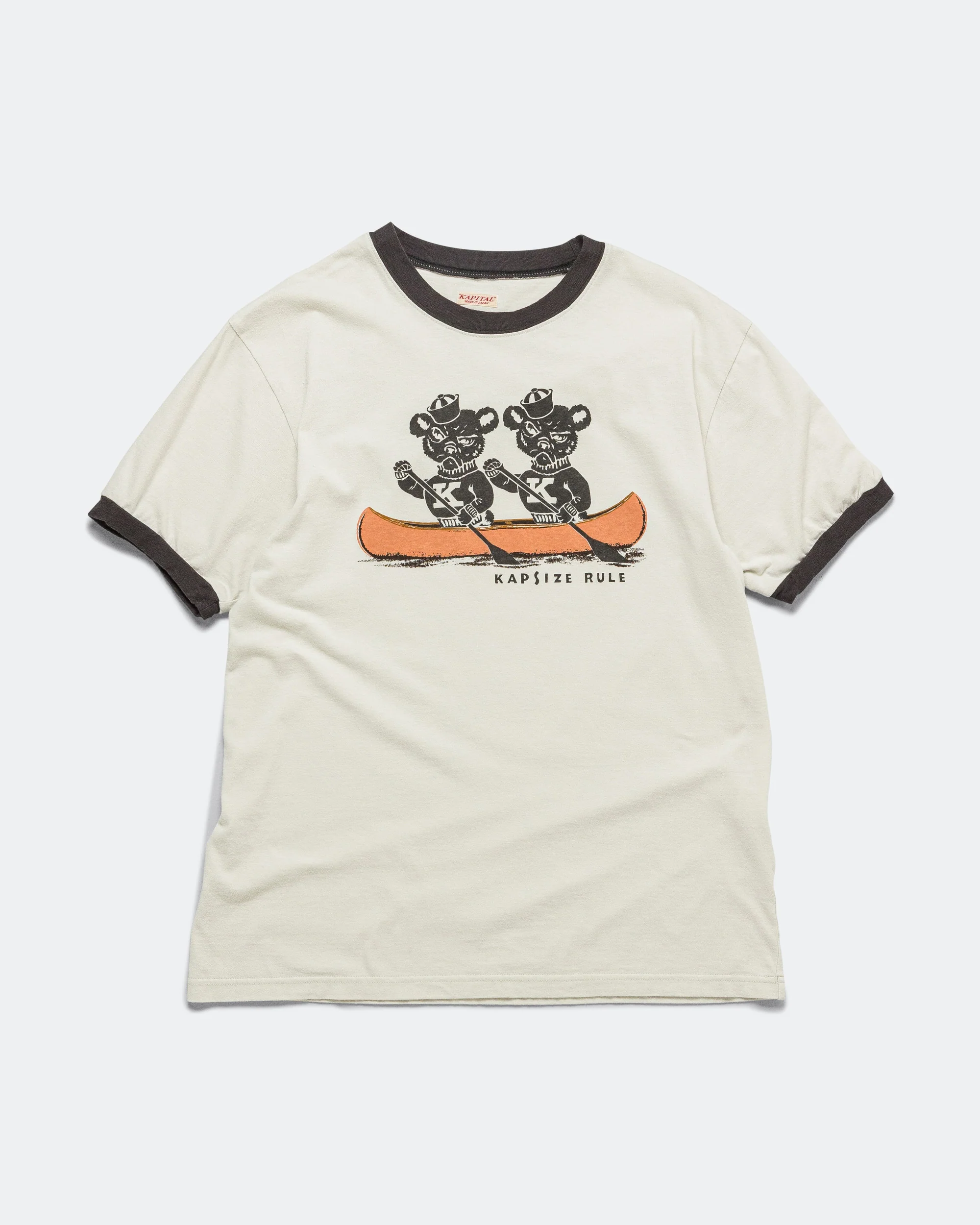 20/-Jersey RINGER T ('K' BEAR) - Grey