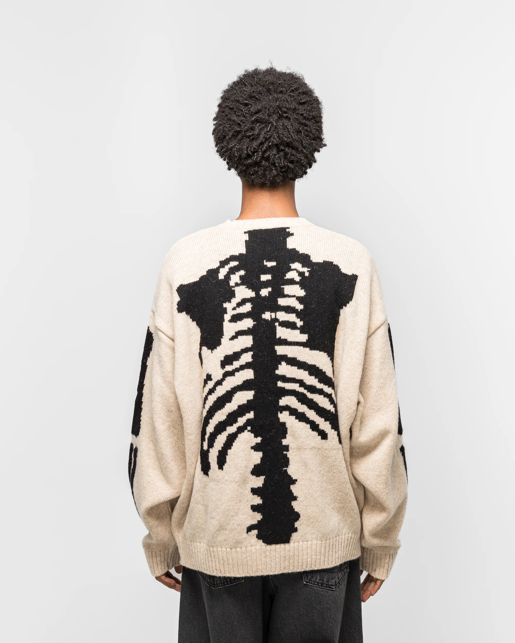 5G Wool BONE Crew Sweater - Natural - Image 3