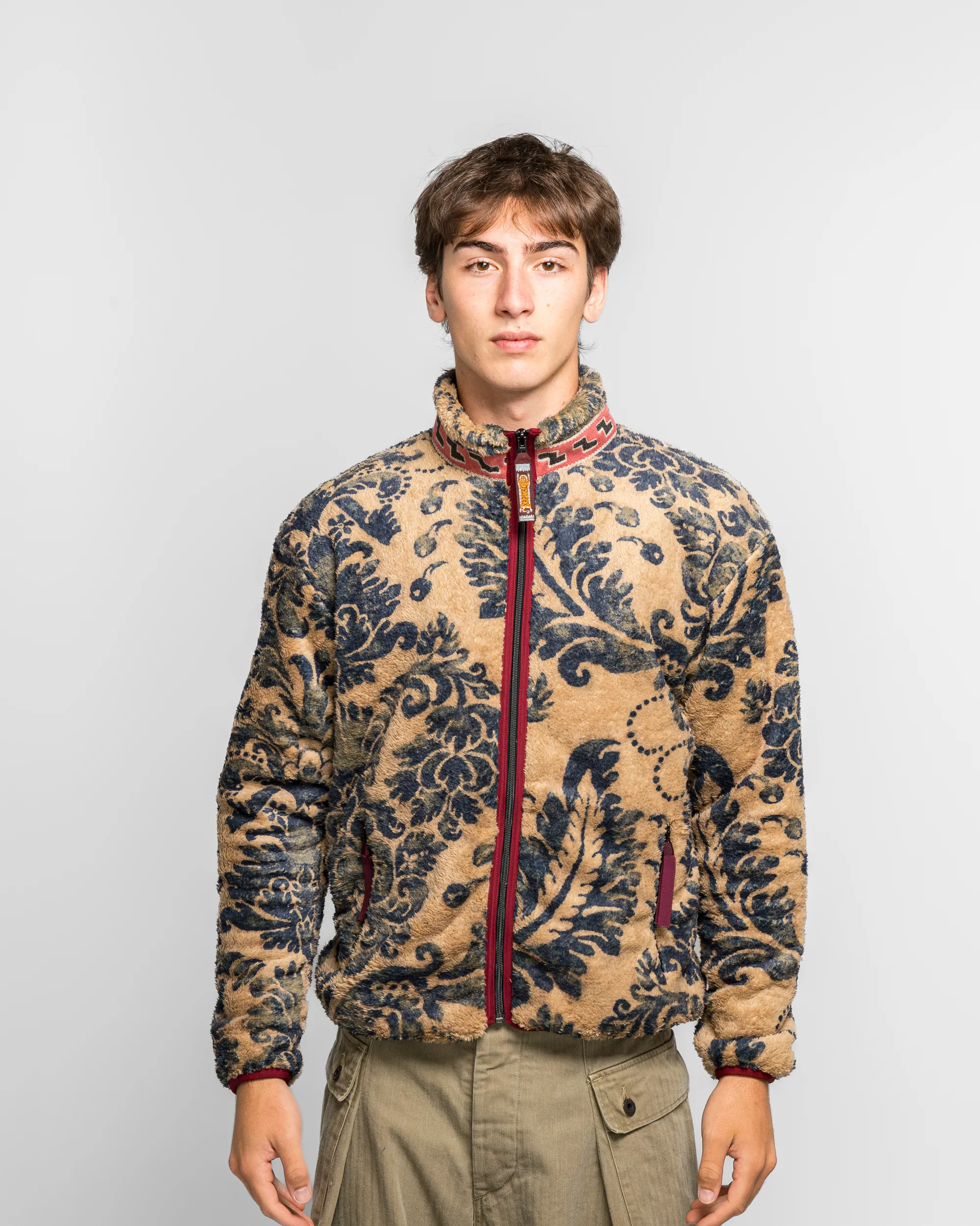 DAMASK Fleece ZIP Blouson (VirginMary) - Beige - Image 2