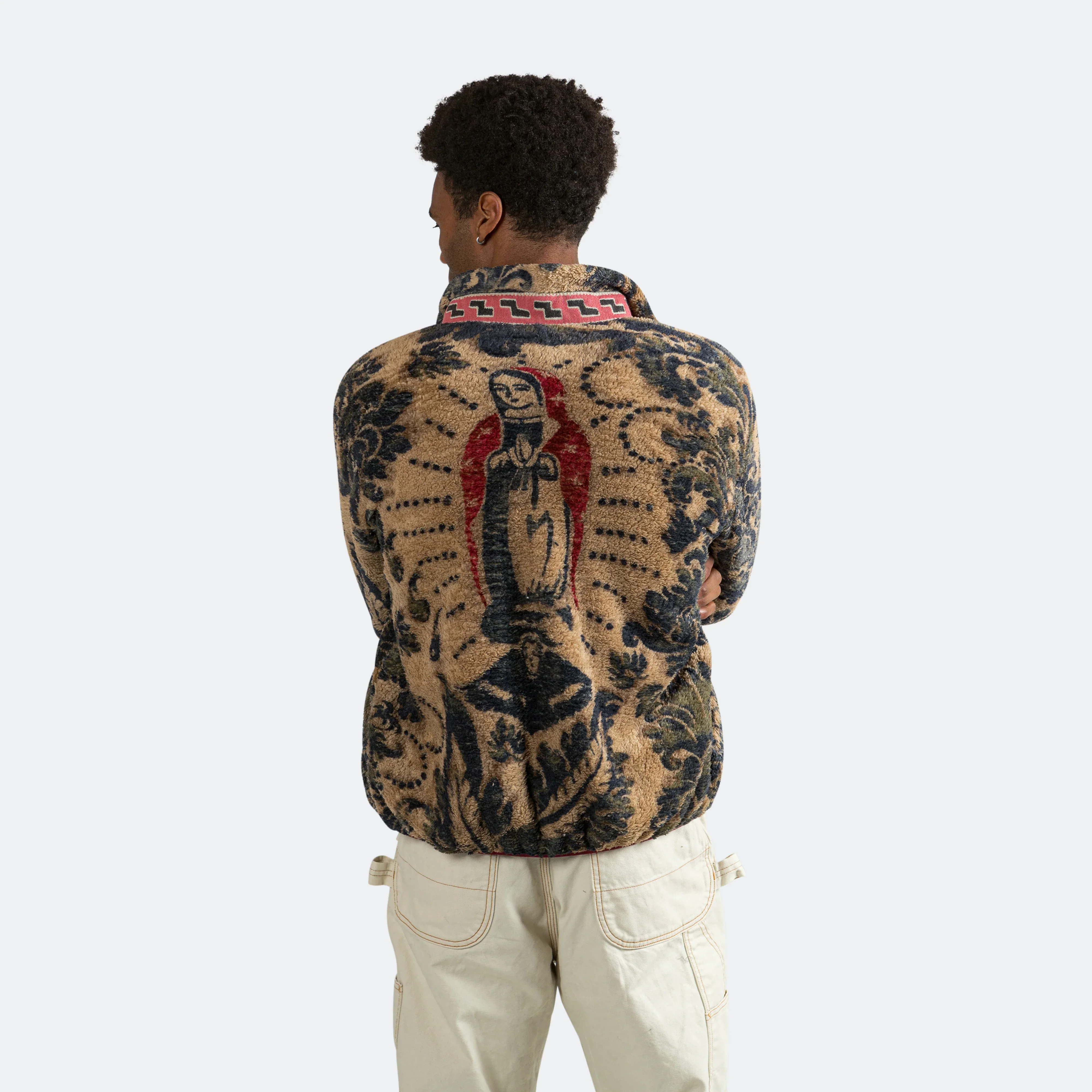 DAMASK Fleece ZIP Blouson (VirginMary) - Beige - Image 25