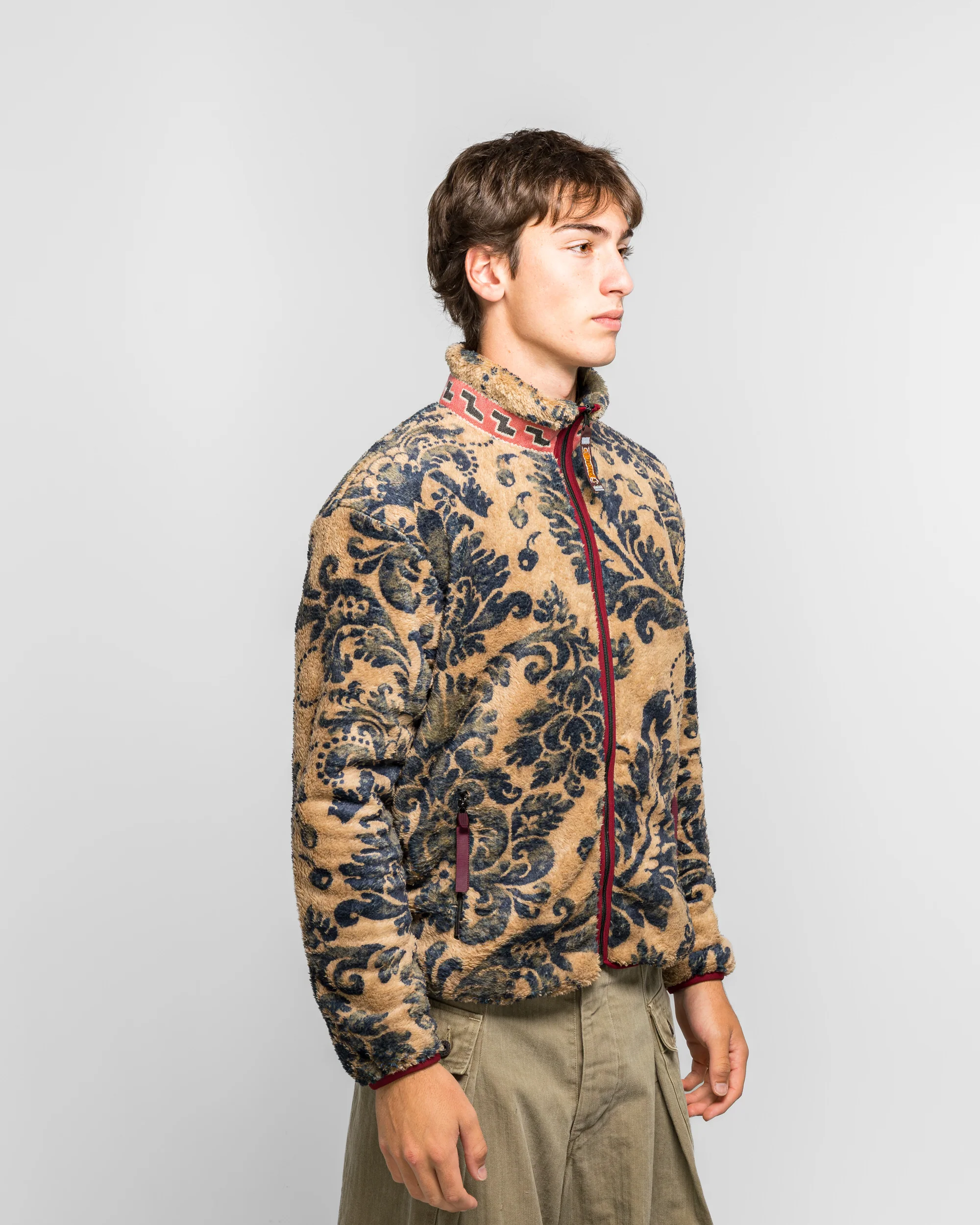 DAMASK Fleece ZIP Blouson (VirginMary) - Beige - Image 3