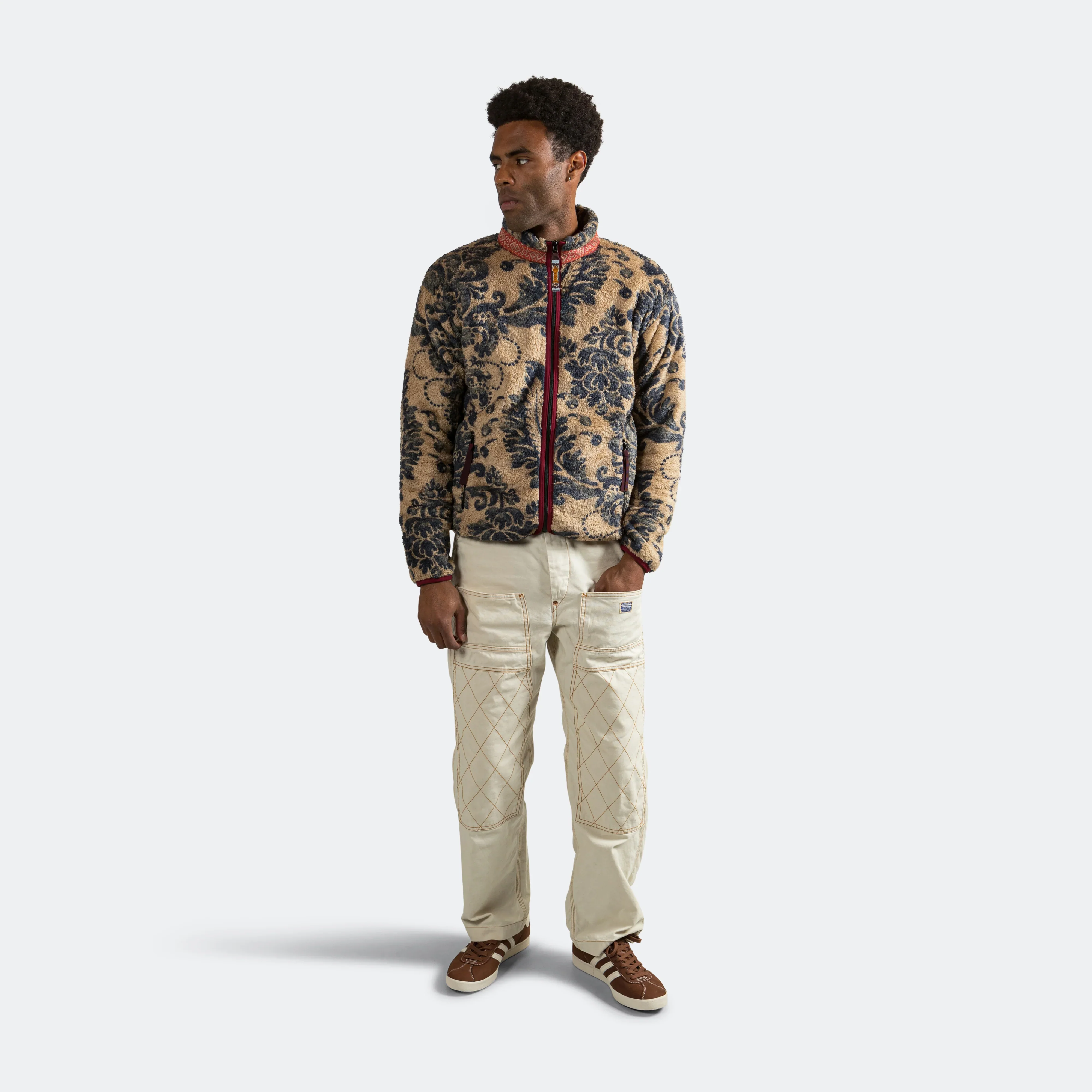 DAMASK Fleece ZIP Blouson (VirginMary) - Beige - Image 53