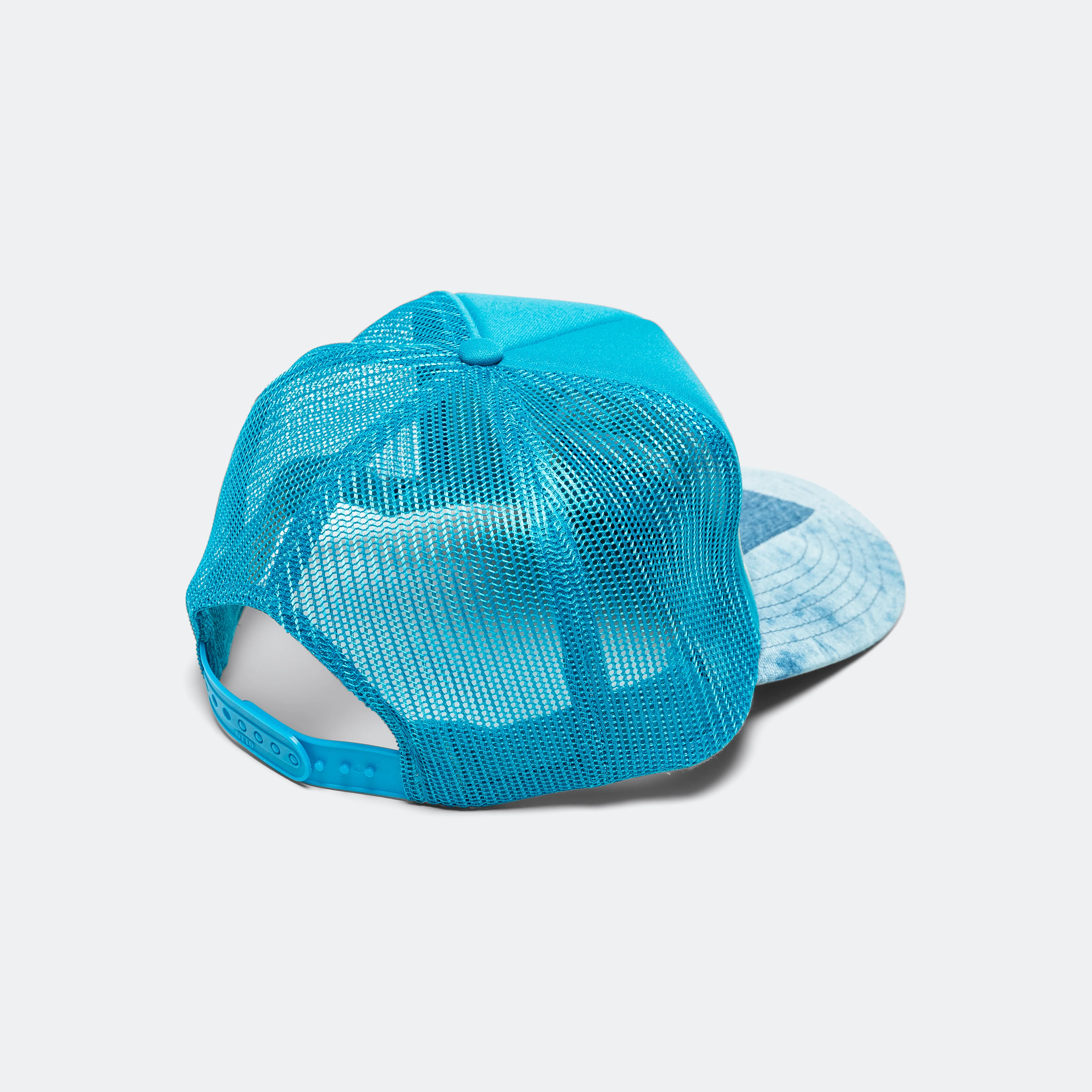 Denim Repair Service Denim Reconstruction Truck Cap - Turquoise - Image 2
