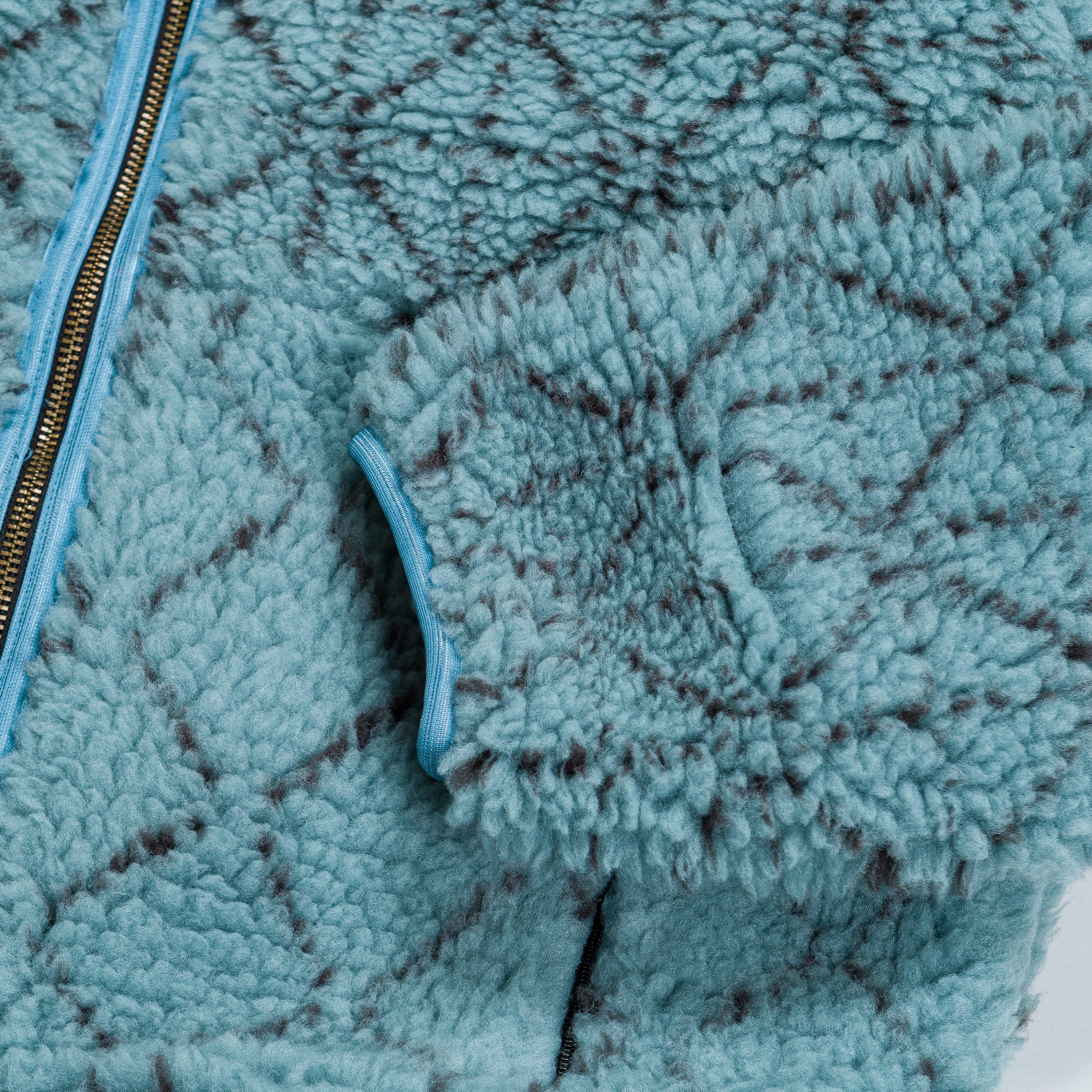 DO-GI SASHIKO BOA Fleece Reversible Blouson Blue - Image 6
