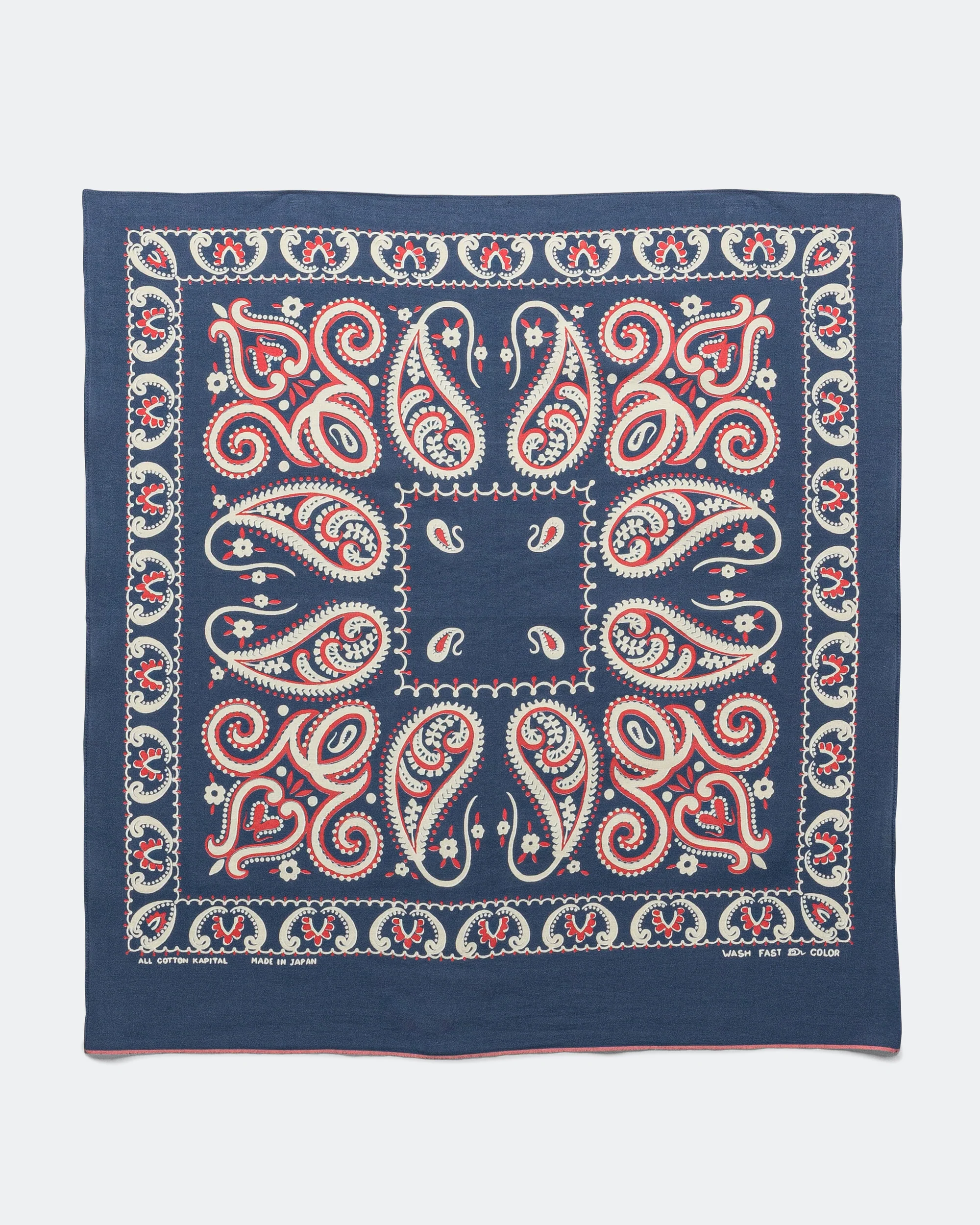 Fastcolor Selvedge Bandanna (SAMBO Paisley) 20x20 - Navy