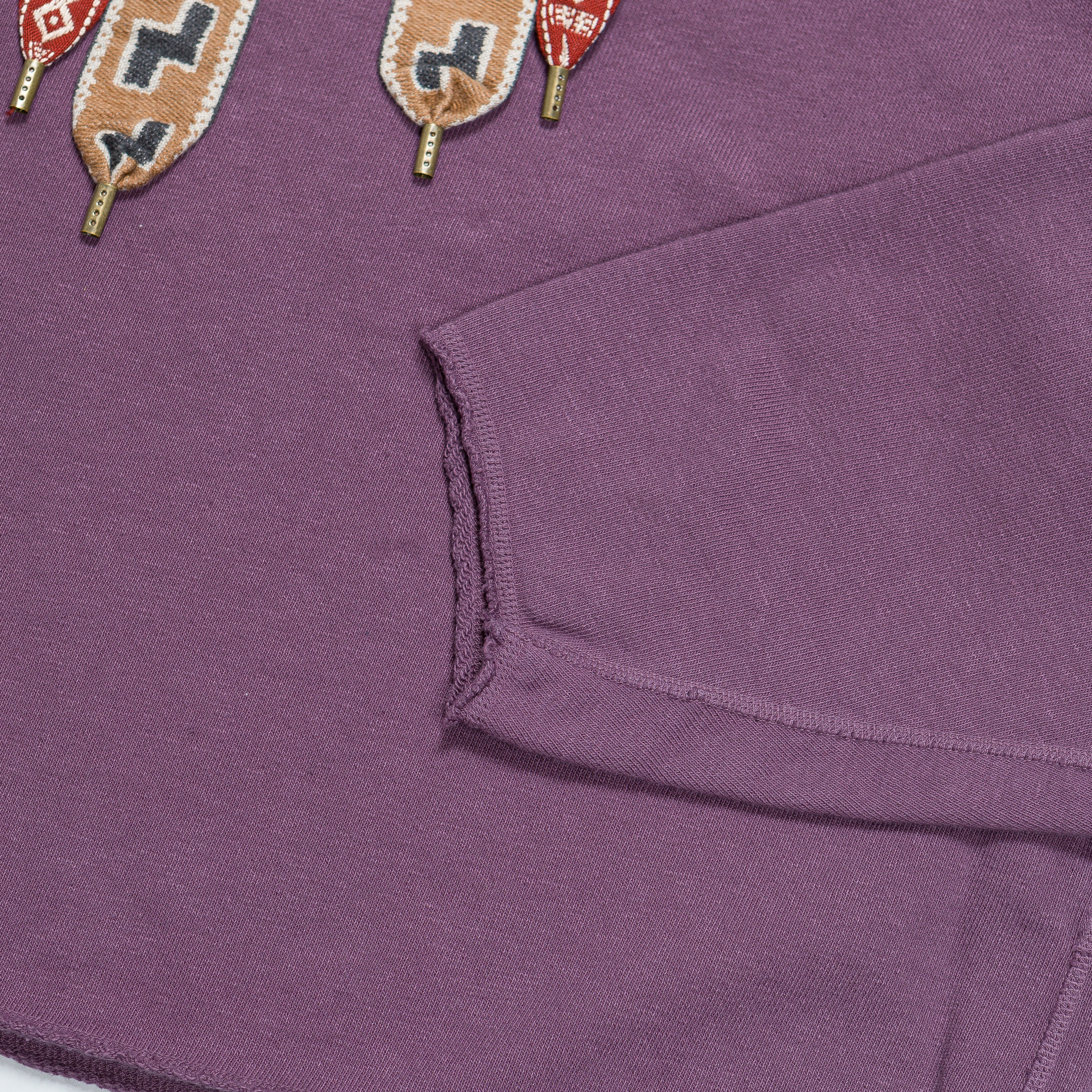 Fleece Knit COCK Neck SWT - Purple - Image 4