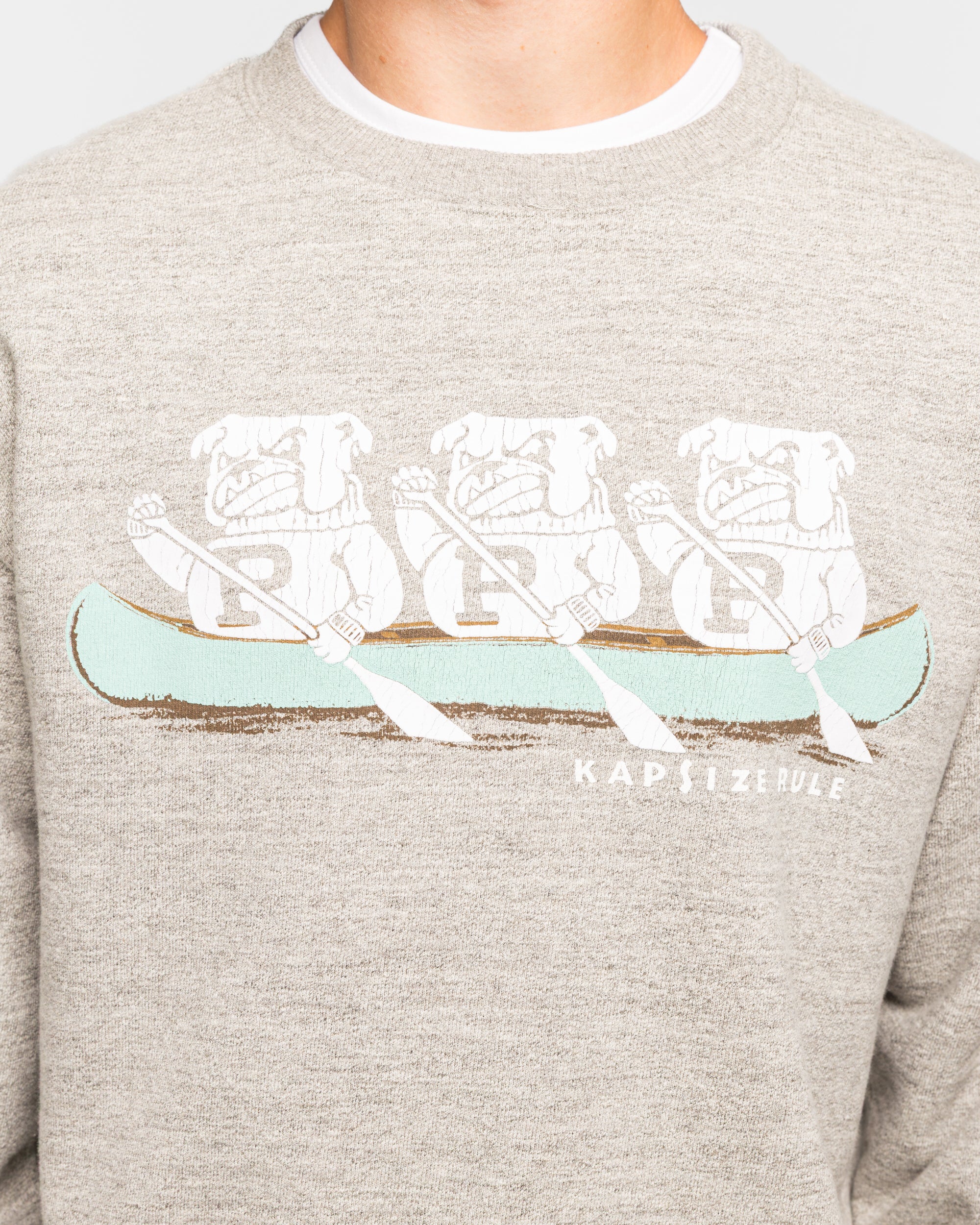 TOP SWT Knit Crew SWT ('P' BULLDOG) - Top Grey - Image 5