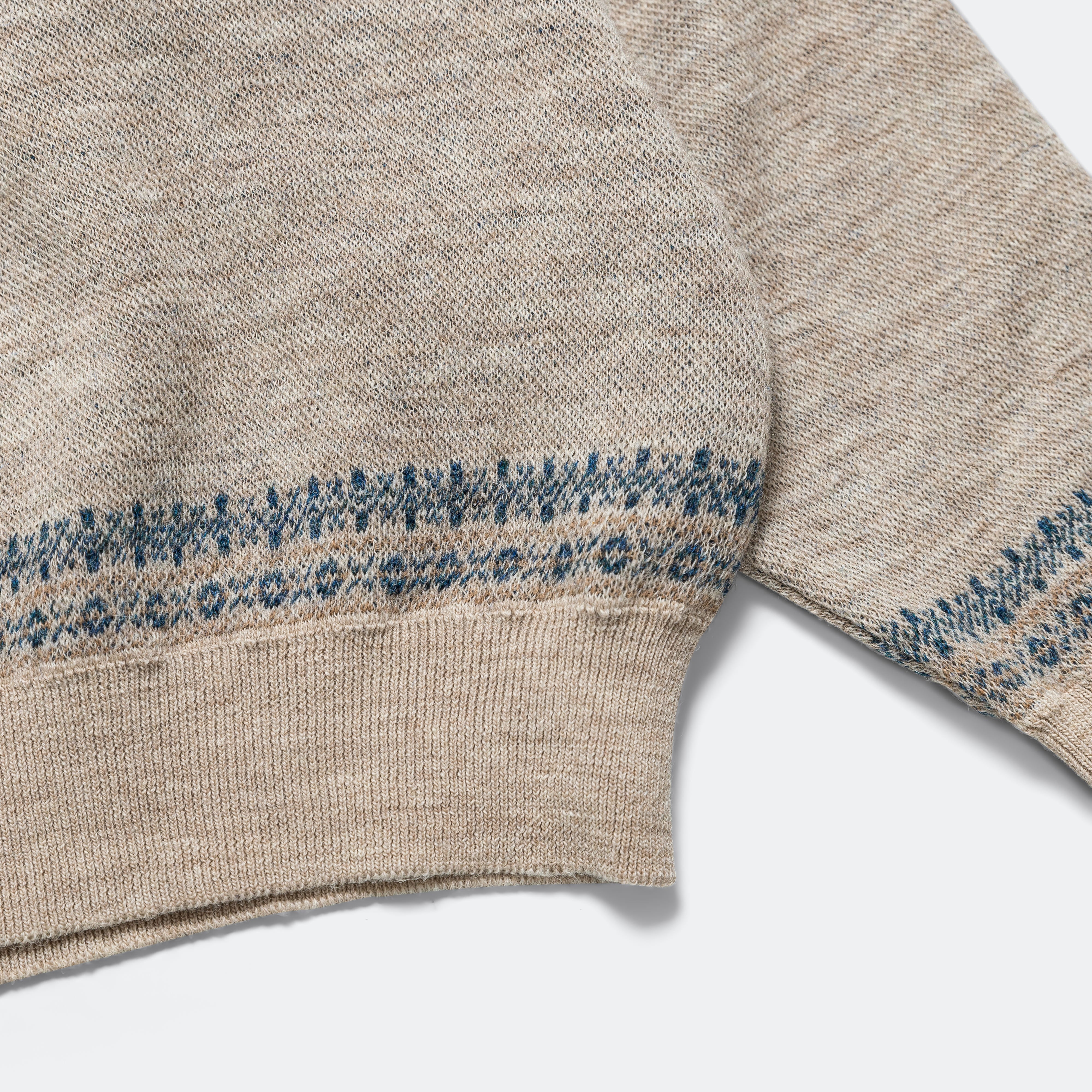 12G Wool Bandana Crew Sweater - Navy - Image 5