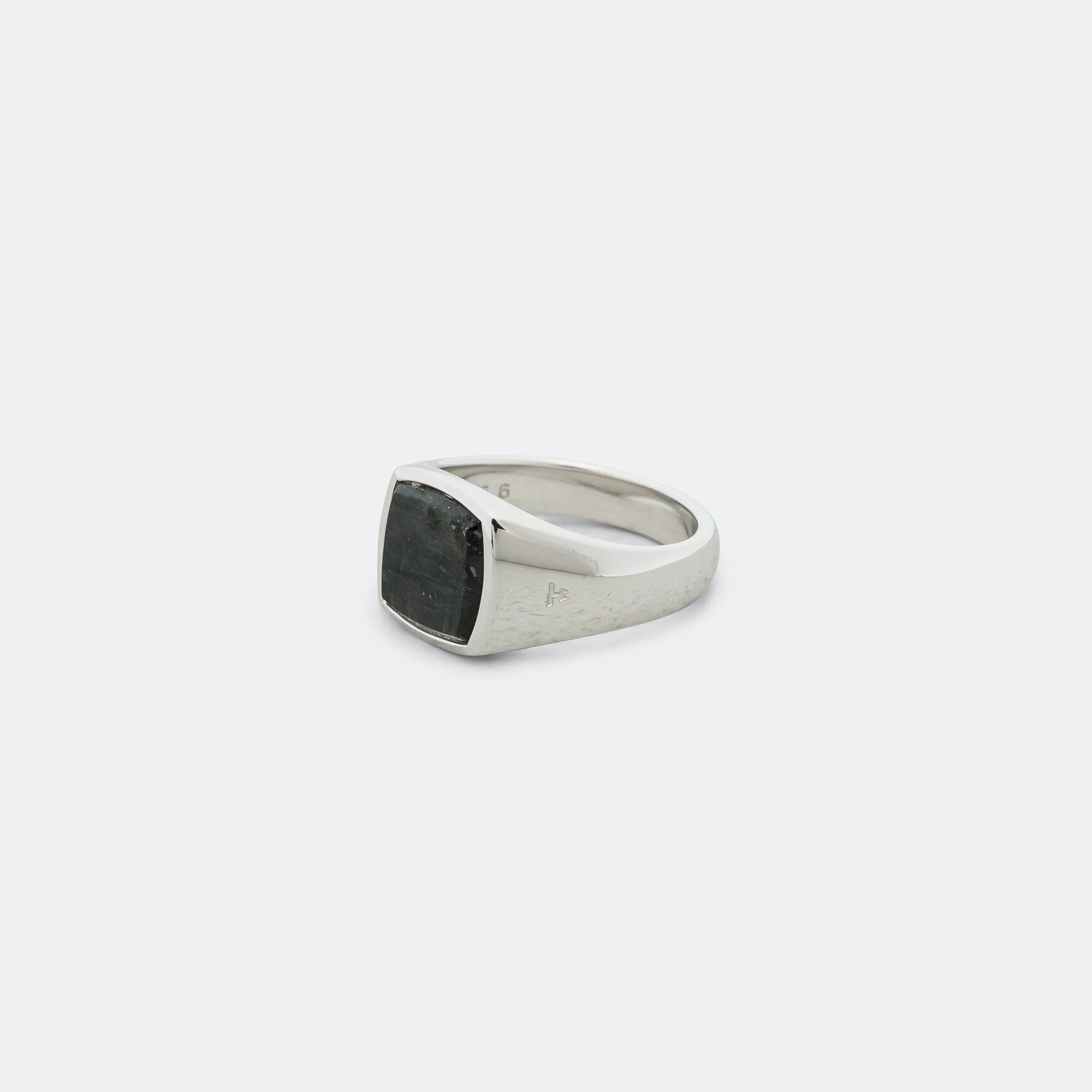Kay Ring - Black Larkivite/925 Silver - Image 2