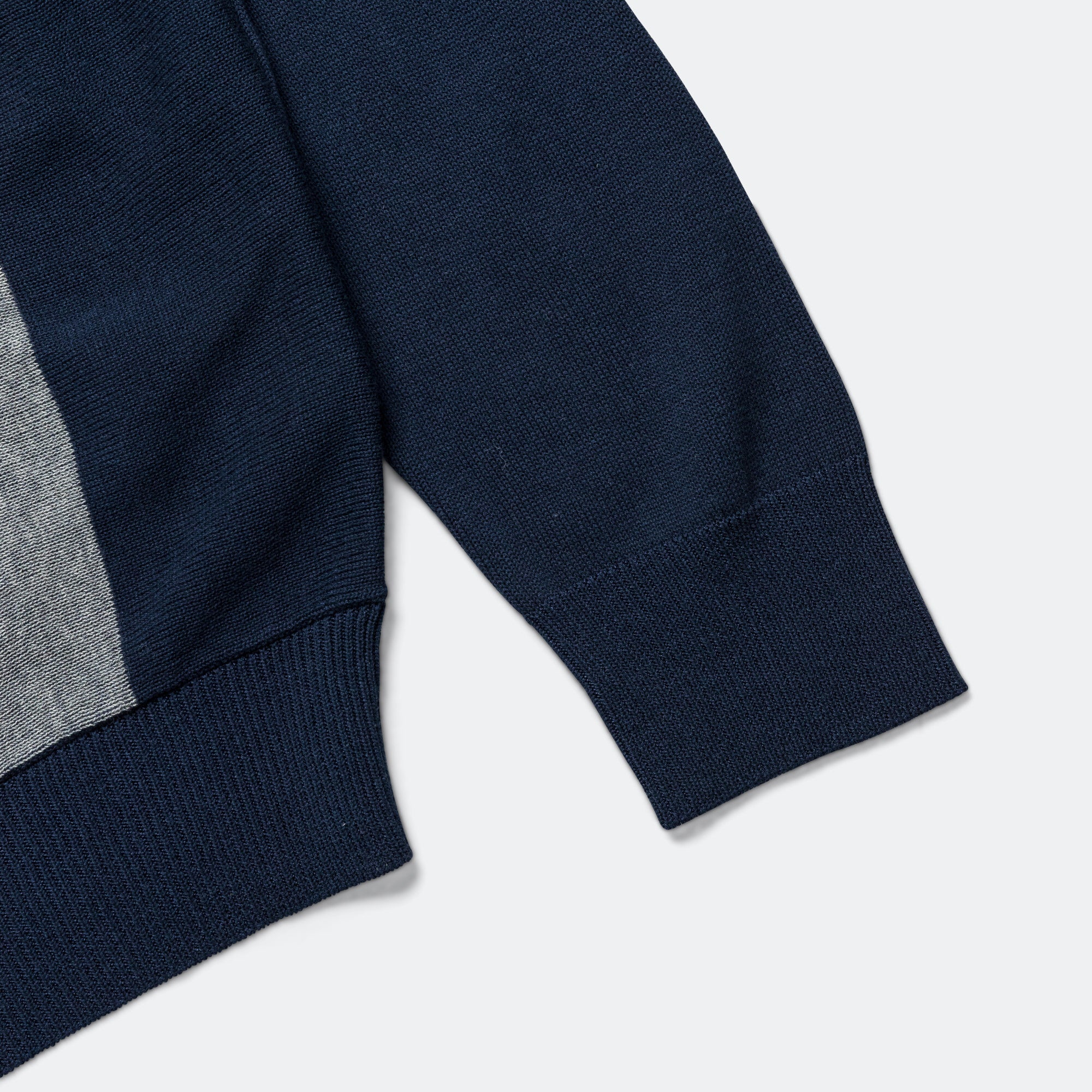 Knit Polo Stripe Argyle - Navy - Image 4
