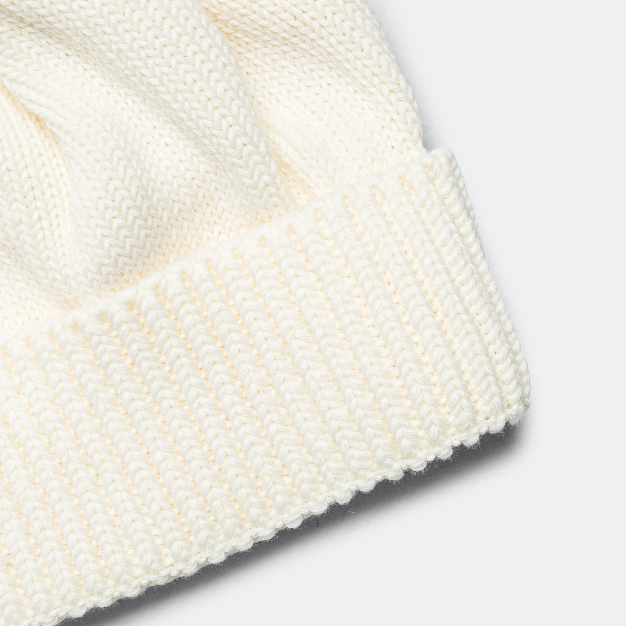 Knit Roll Watch Cap - Ecru - Image 3