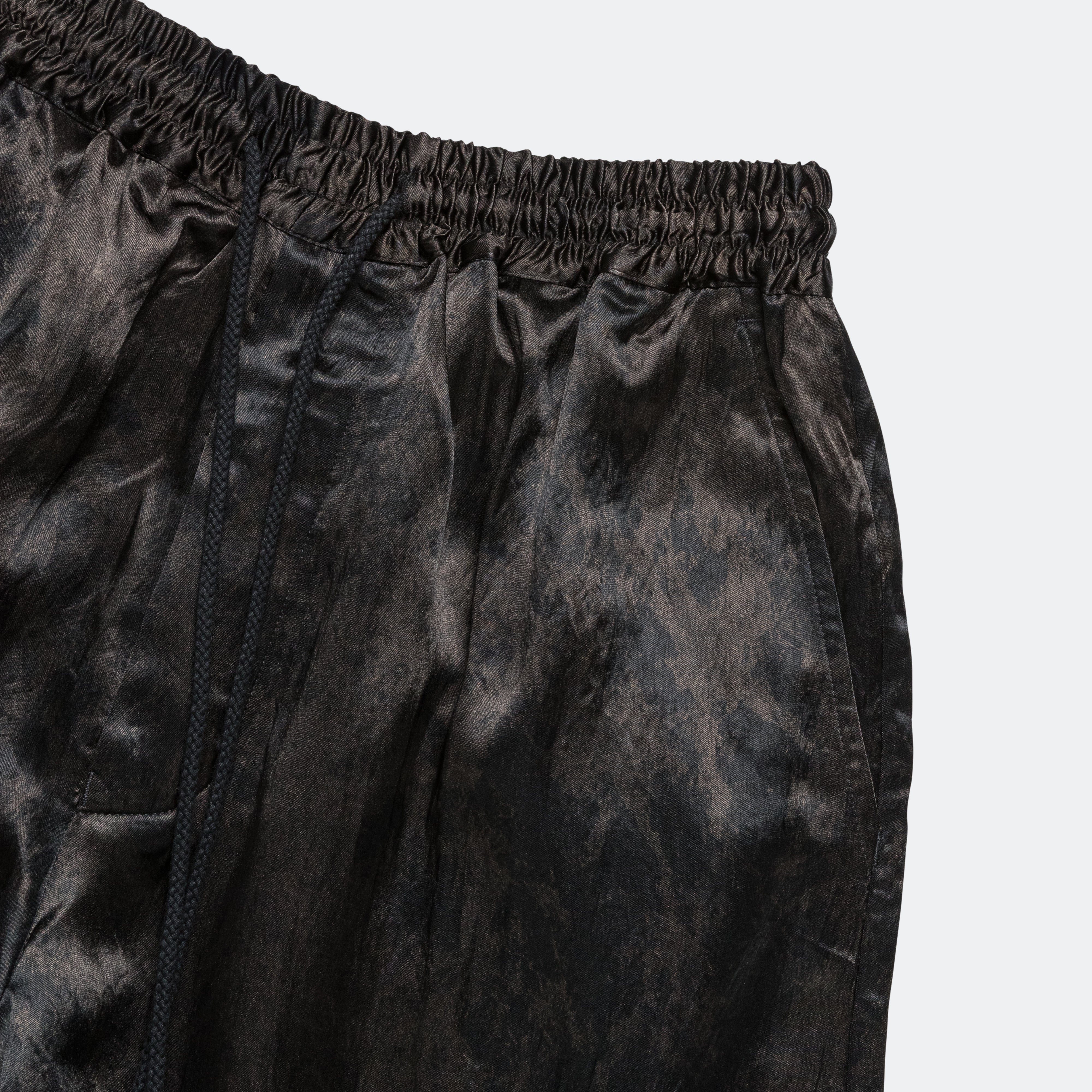 Lined Elasticed Shorts - Black Vintage Splatter - Image 4