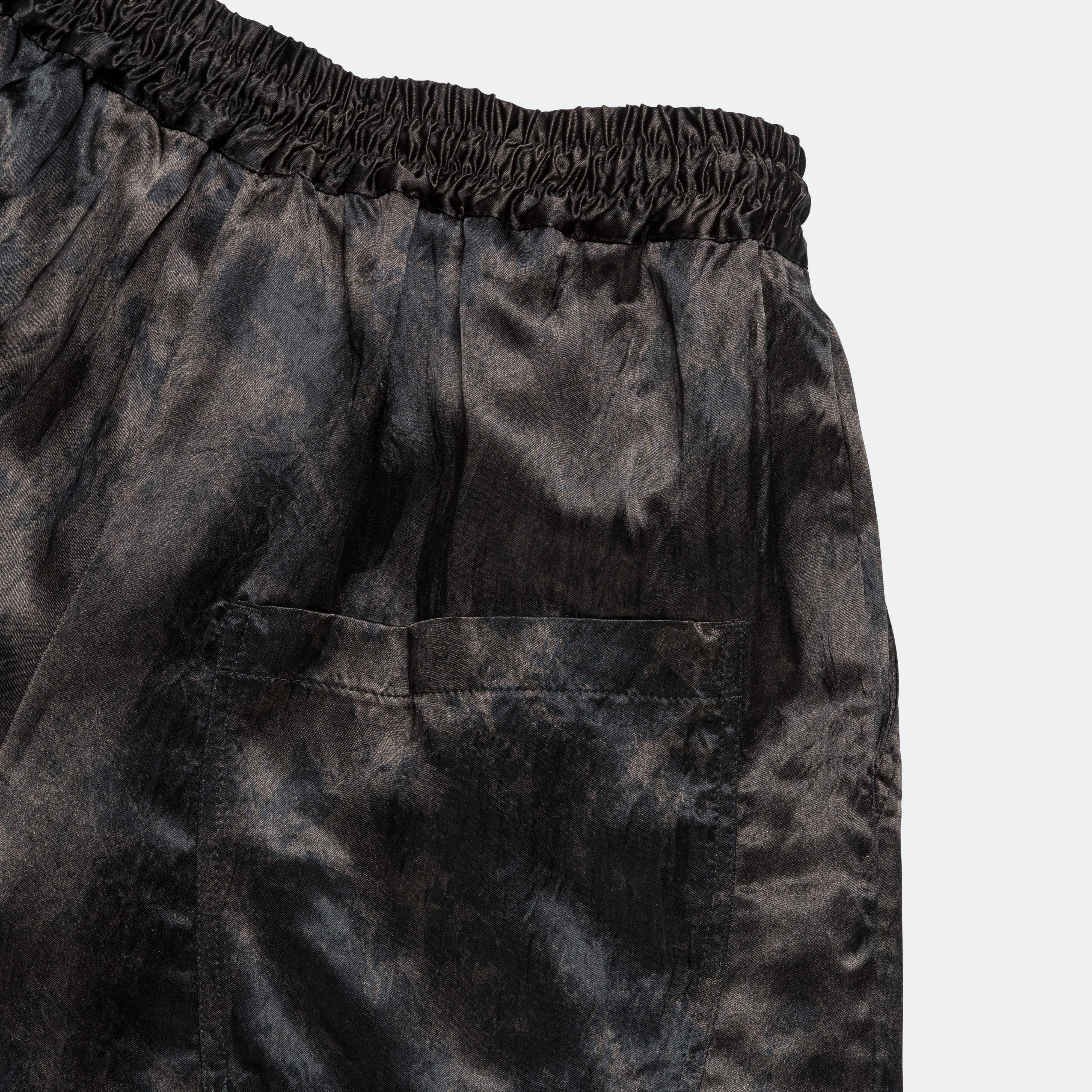Lined Elasticed Shorts - Black Vintage Splatter - Image 5